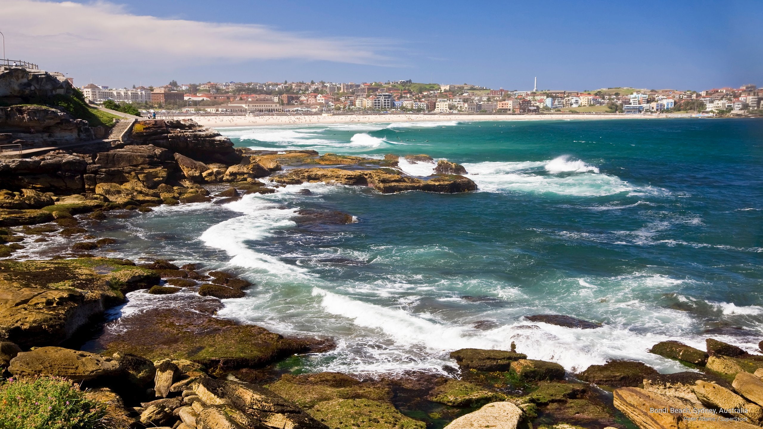 beach, Oceania, 2K, bondi, sydney, australia, HD Wallpaper