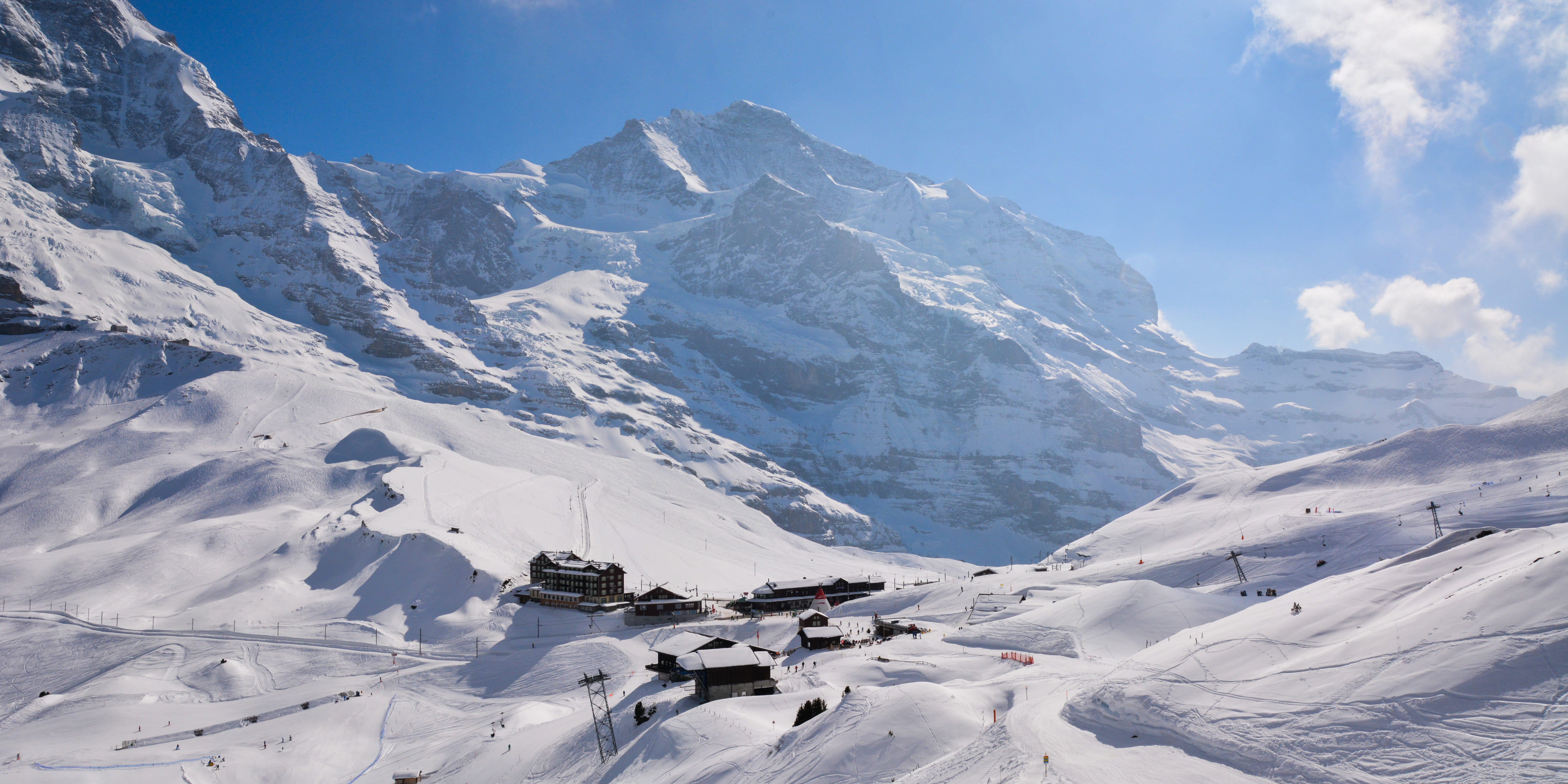 snowcapped mountain, environment, tranquil scene, tranquility, ice, kleine scheidegg, wengen, mountain peak, no people, snow, sky, non-urban scene, alpen, HD Wallpaper