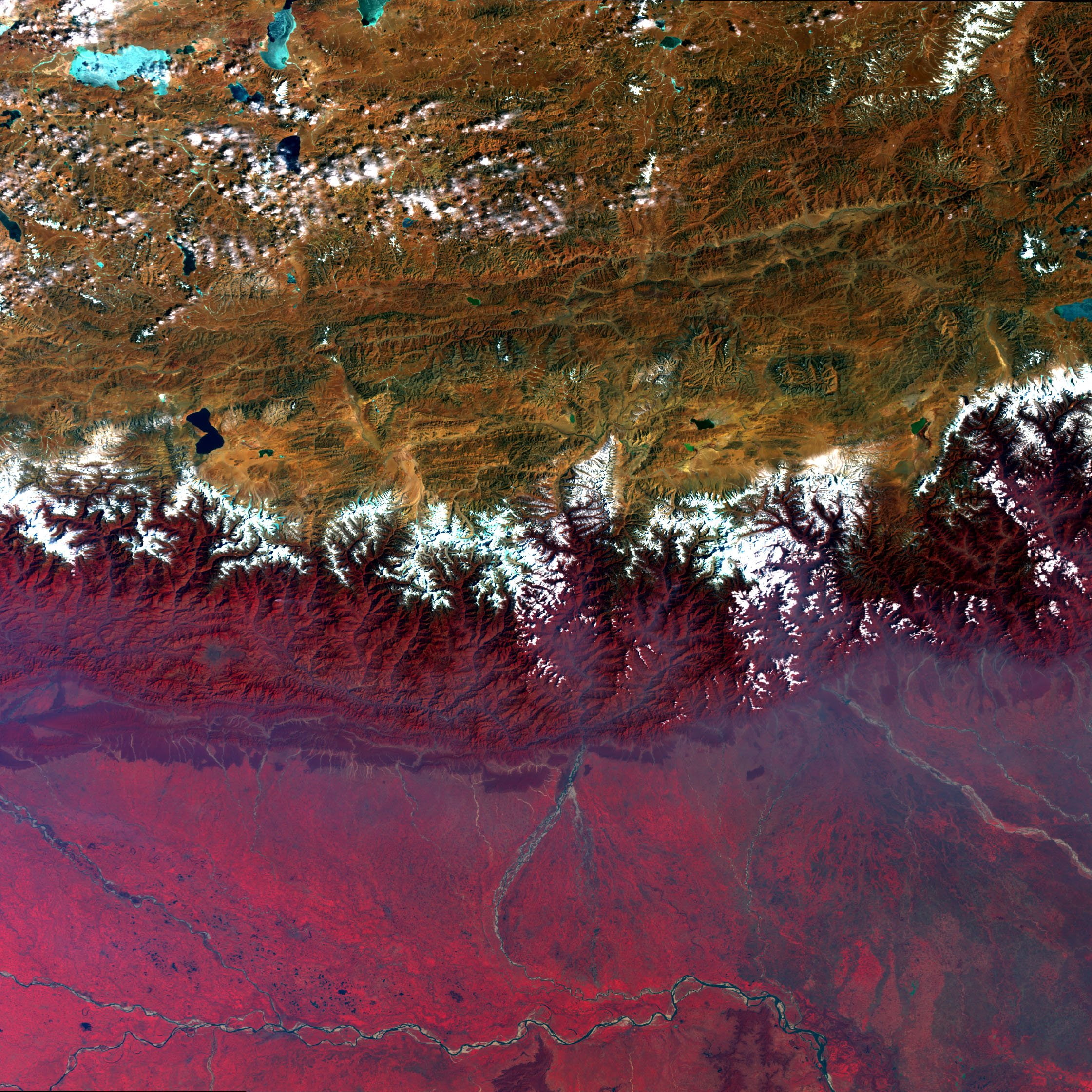 himalayan, esa, europe, 1080P, mountains, space, Phone HD Wallpaper