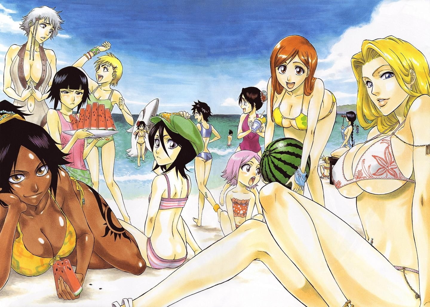 hd, orihime, bleach, 720P, art, x, anime, inoue, Inoue Orihime, HD Wallpaper