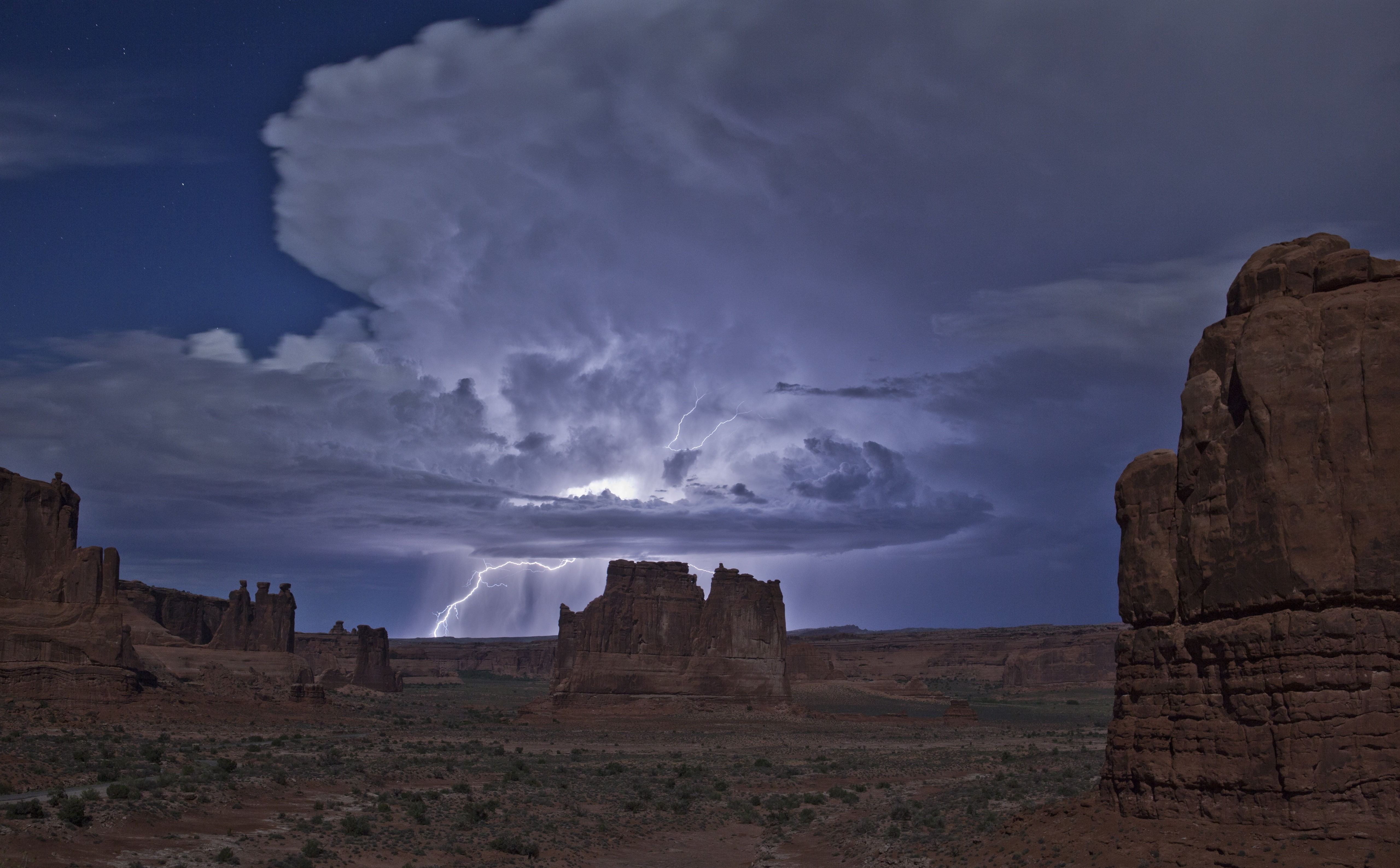 nature, tranquil scene, travel, archaeology, ancient history, severe, beauty in nature, 5K, tourism, scenics - nature, gray, Lightning, United States, HD Wallpaper