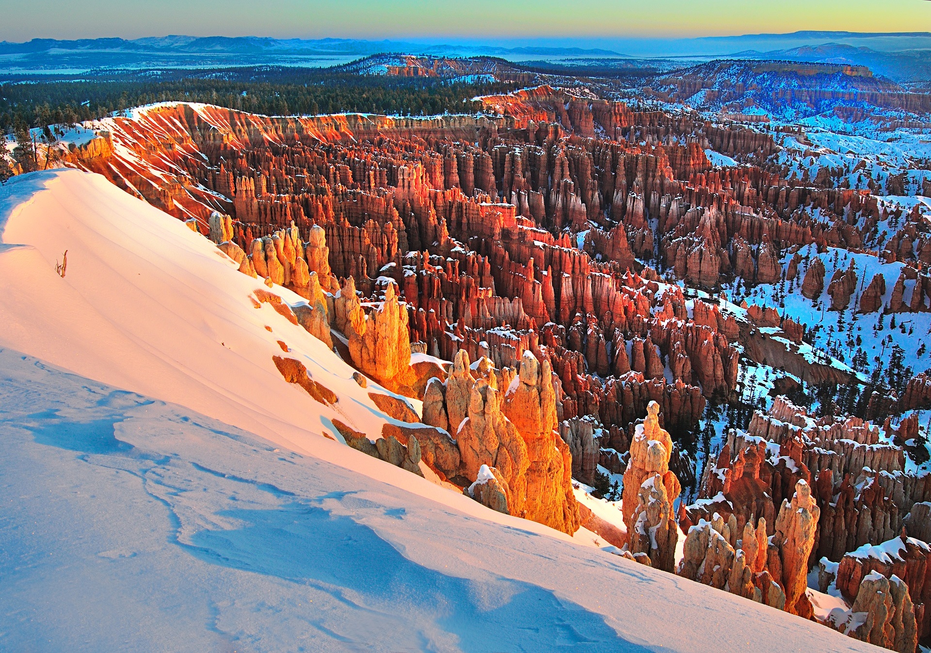 erosion, rugged, park, geological, utah, travel, snow, tourism, solid, pinnacles, sandstone, environment, land, winter, outdoors, natural, non-urban scene, HD Wallpaper