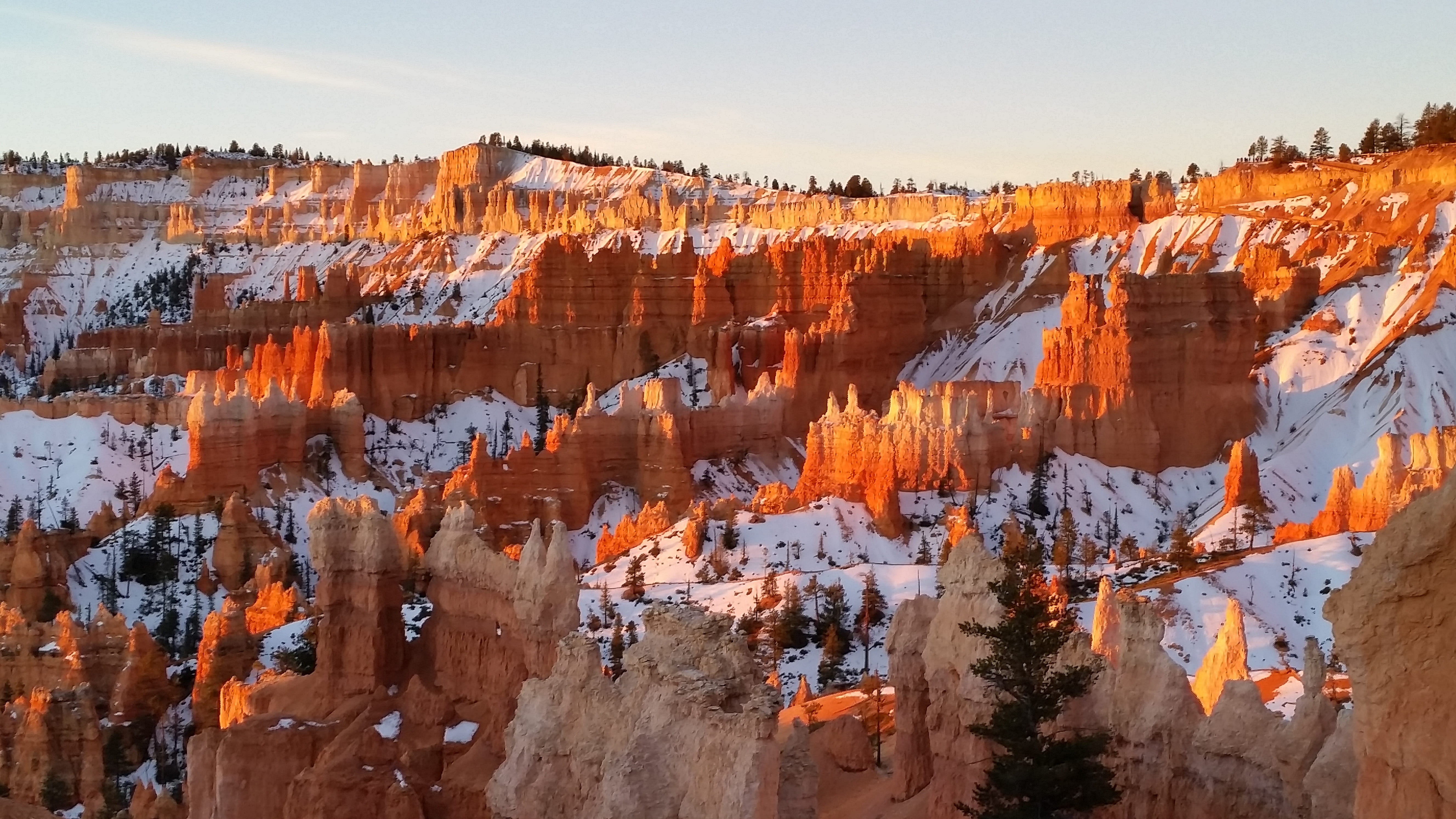 non-urban scene, national park, eroded, nature, winter, environment, orange color, no people, utah, rock formation, rock, scenics - nature, multi colored, HD Wallpaper