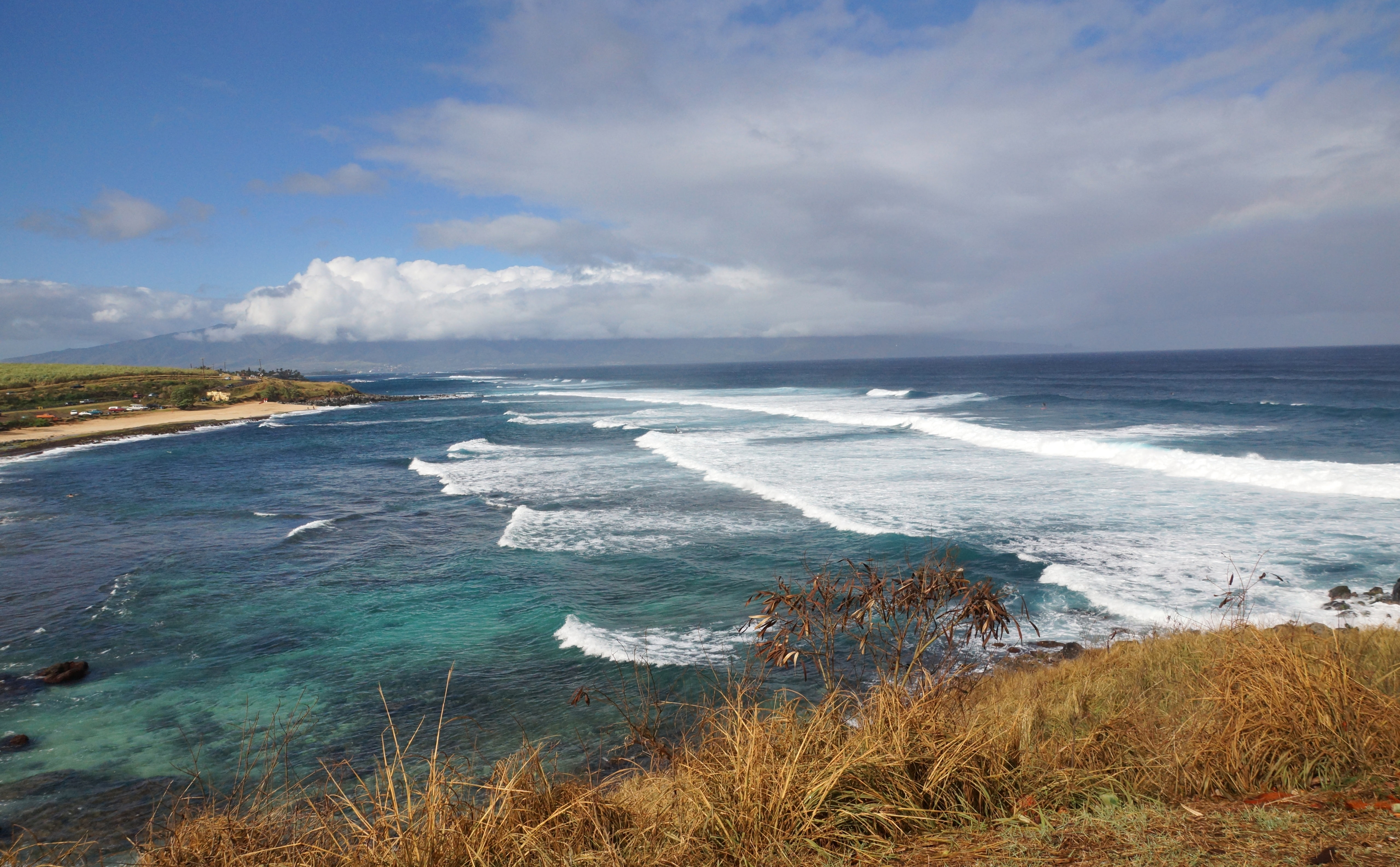 hawai, commons, okipa, ho, Alpha, resolution, februar, water, Travel, unitedstates, Road, Island, surfing, horizon over water, horizon, wave, paia, Pacific, HD Wallpaper