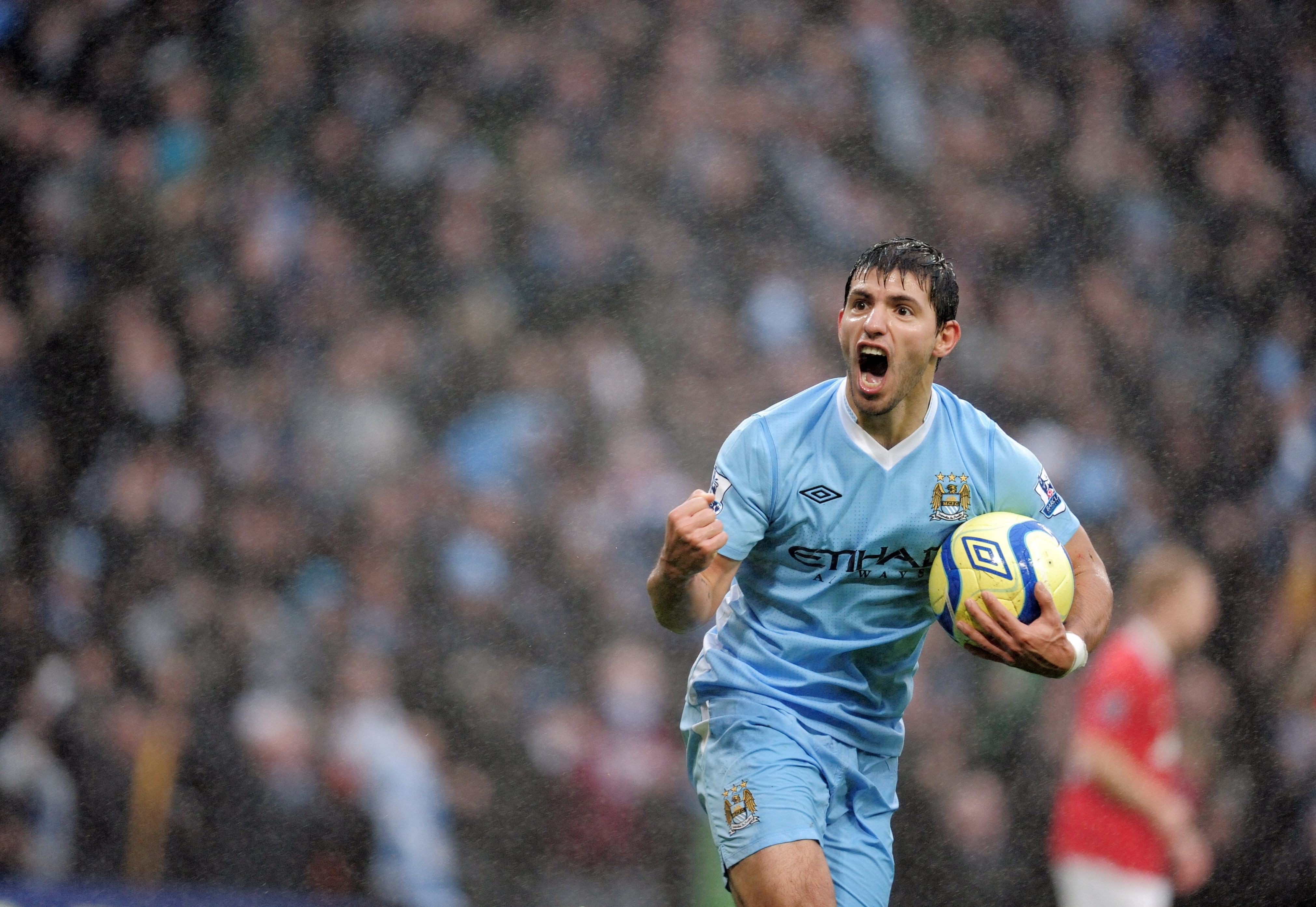 football, 4K, kun aguero, copa amerika 2011, argentina, aguero, HD Wallpaper