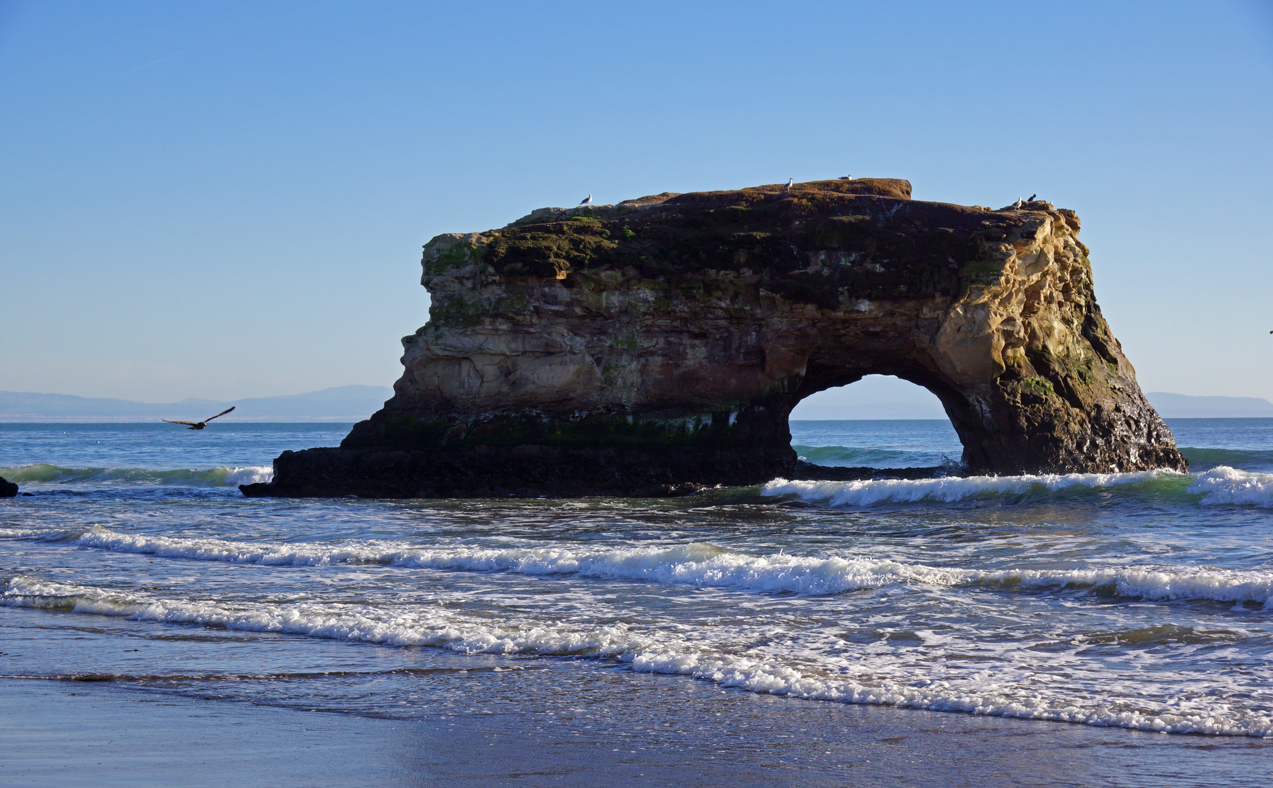 bridges, hires, tranquil scene, kalifornien, 5K, Ocean, westside, California, resolution, unitedstates, rock - object, Pacific, Beach, Nature, State, commons, HD Wallpaper