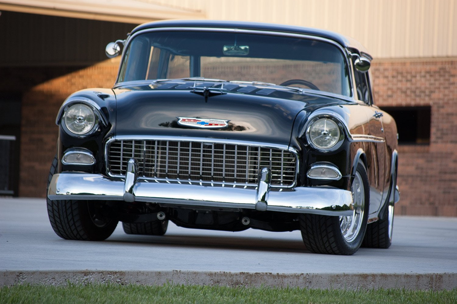 usa, bel, street, hot, wagon, 1955, 720P, streetrod, chevrolet, hotrod, air, nomad, rot, HD Wallpaper