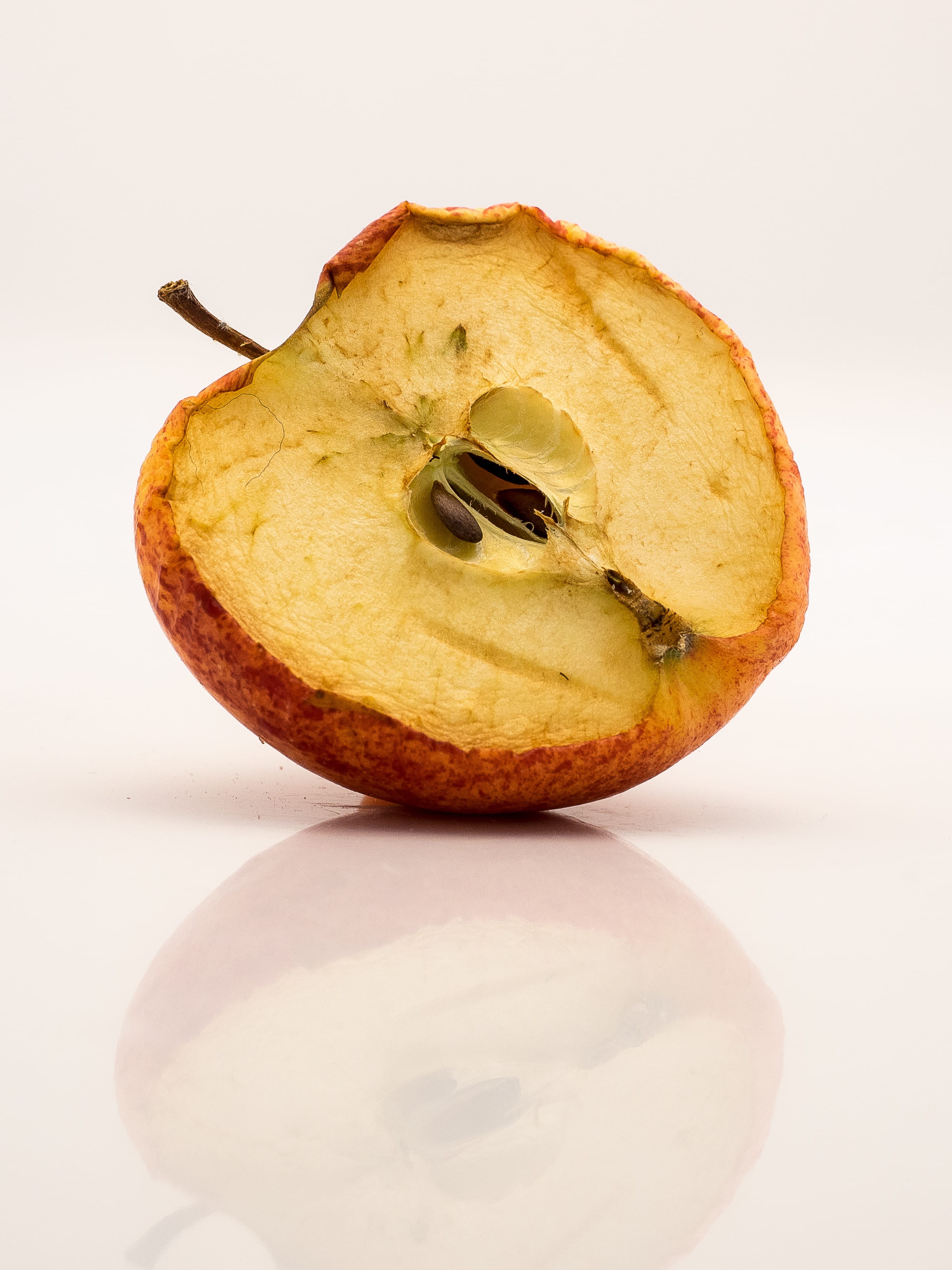 dried, isolated, Dried apple, indoors, close-up, apple - fruit, still life, white background, organic, slice, cross Section, healthy Eating, rotting, wellbeing, Phone HD Wallpaper