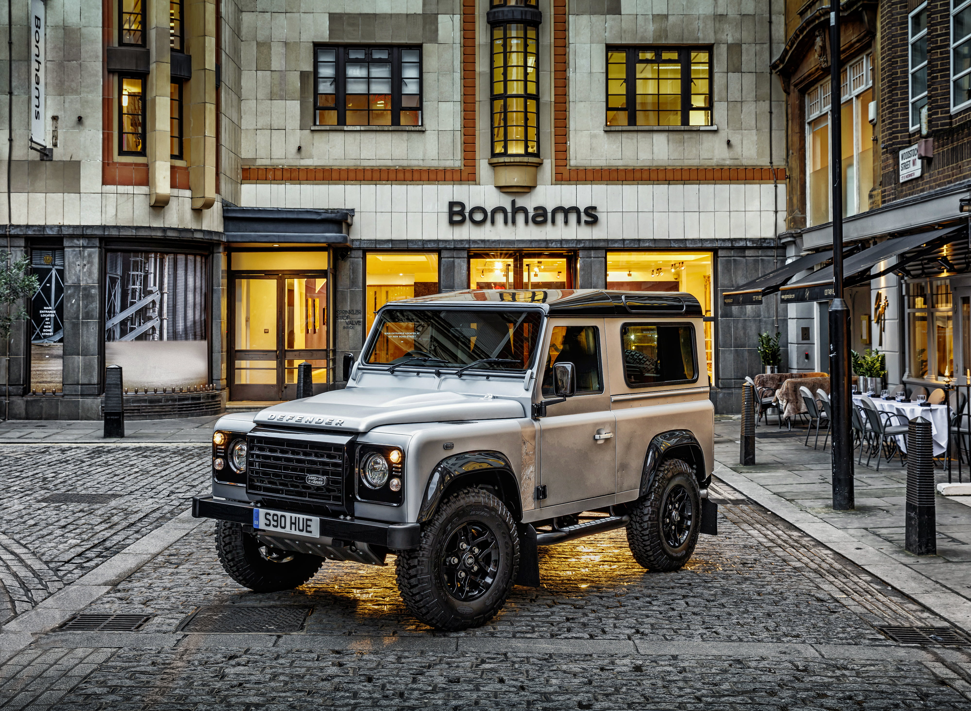 day, road, car, transportation, retro styled, stationary, defender, Defender 90, no people, mode of transportation, motor vehicle, outdoors, land vehicle, HD Wallpaper