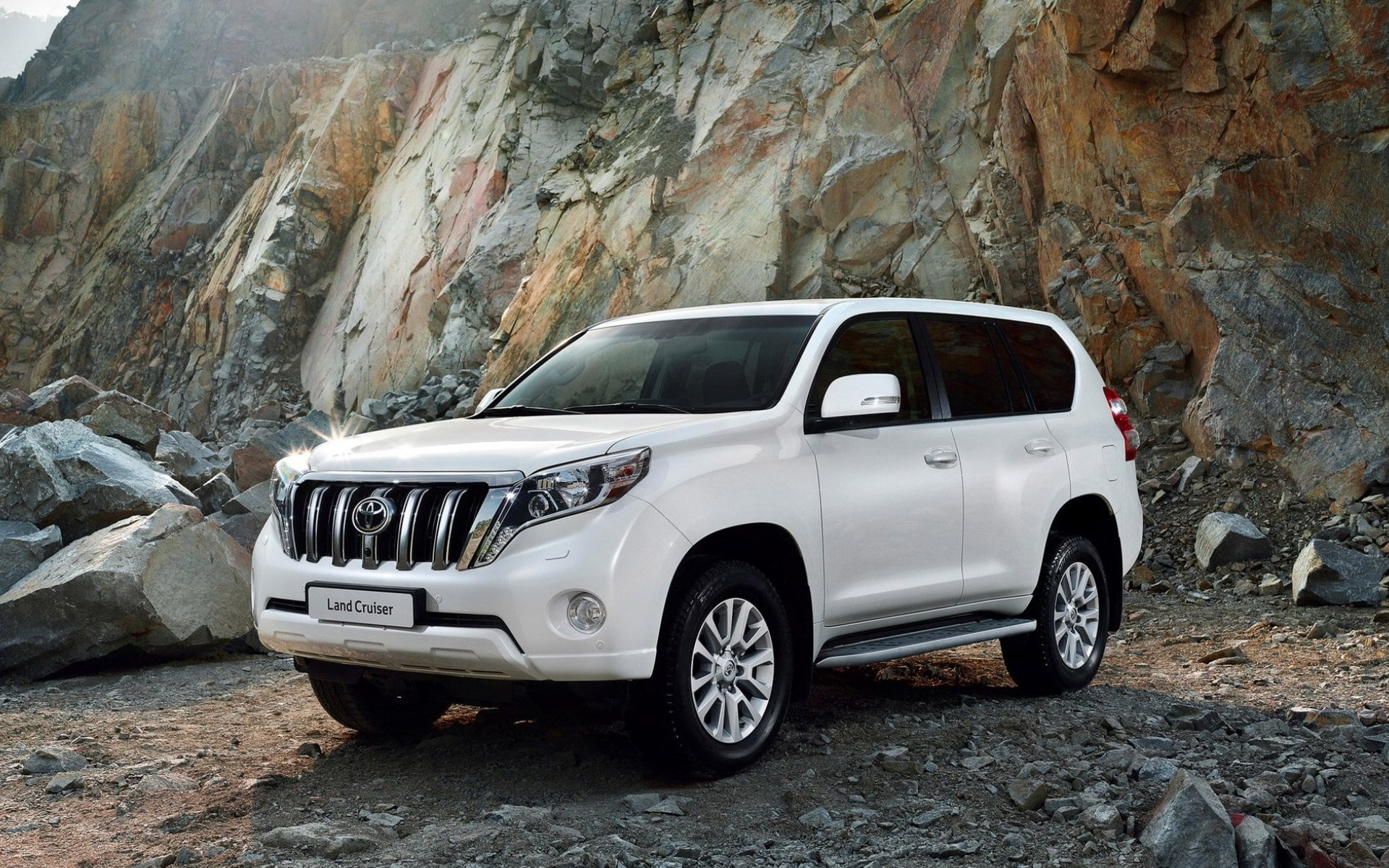 1080P, travel, non-urban scene, day, toyota land cruiser prado, outdoors, motor vehicle, transportation, nature, solid, rock - object, no people, rock, HD Wallpaper
