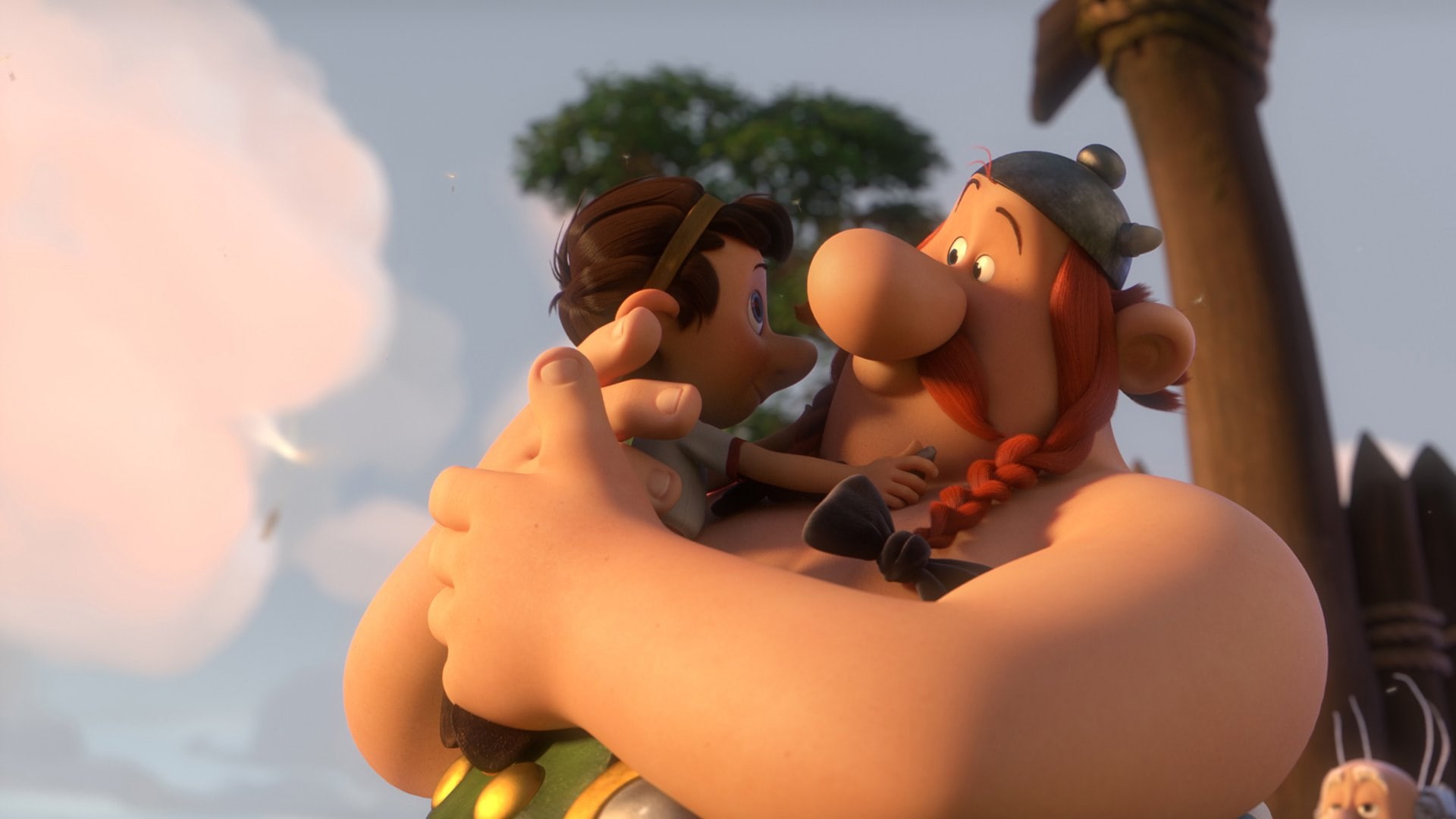 togetherness, two people, childhood, adult, men, bonding, asterix the land of the gods, child, summer, day, males, parent, offspring, people, 1080P, nature, HD Wallpaper