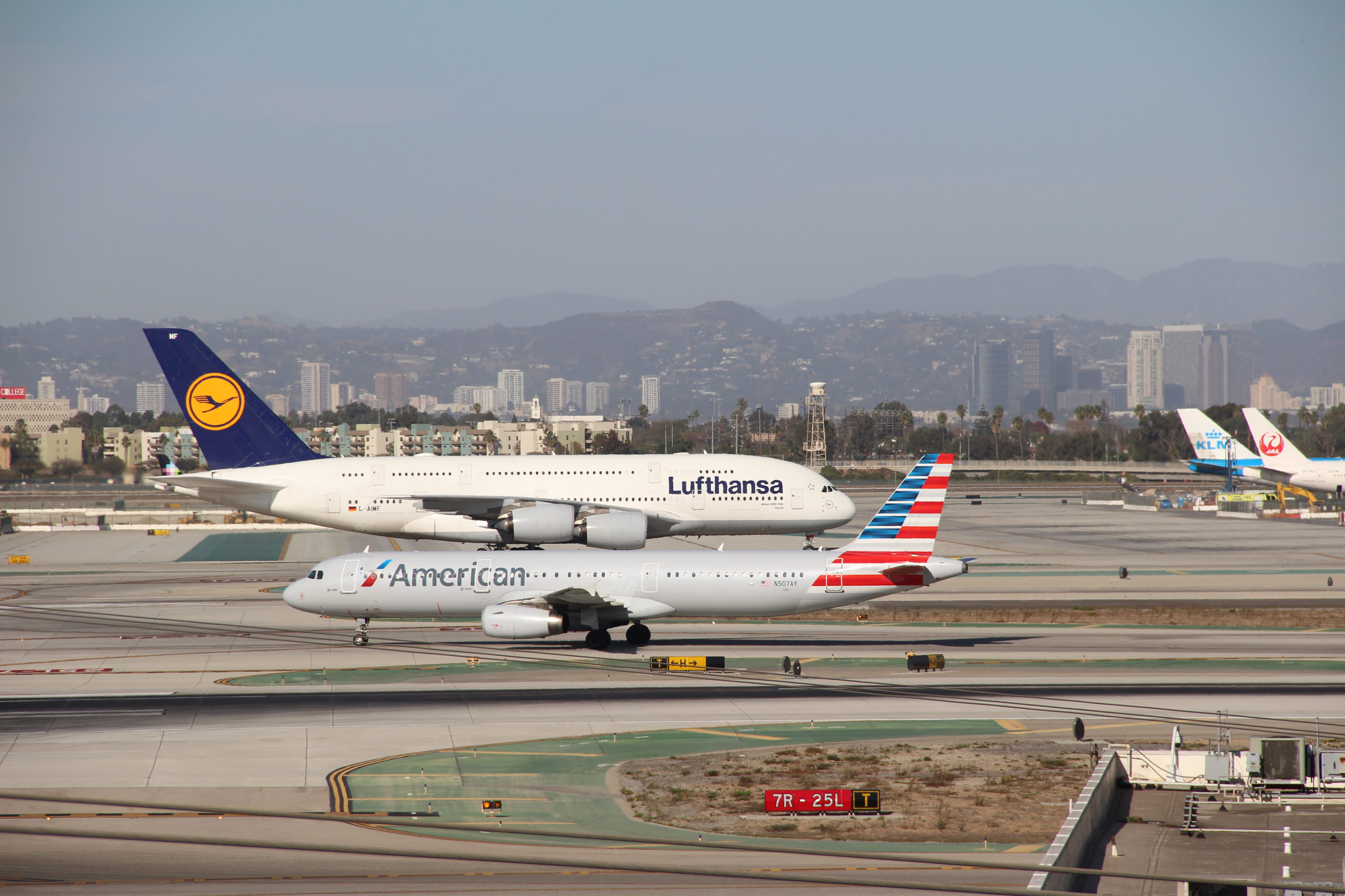 5K, building exterior, a321, stationary, lufthansa, nature, travel, a380, lax, united states, aerospace industry, commercial airplane, sky, plane, day, HD Wallpaper