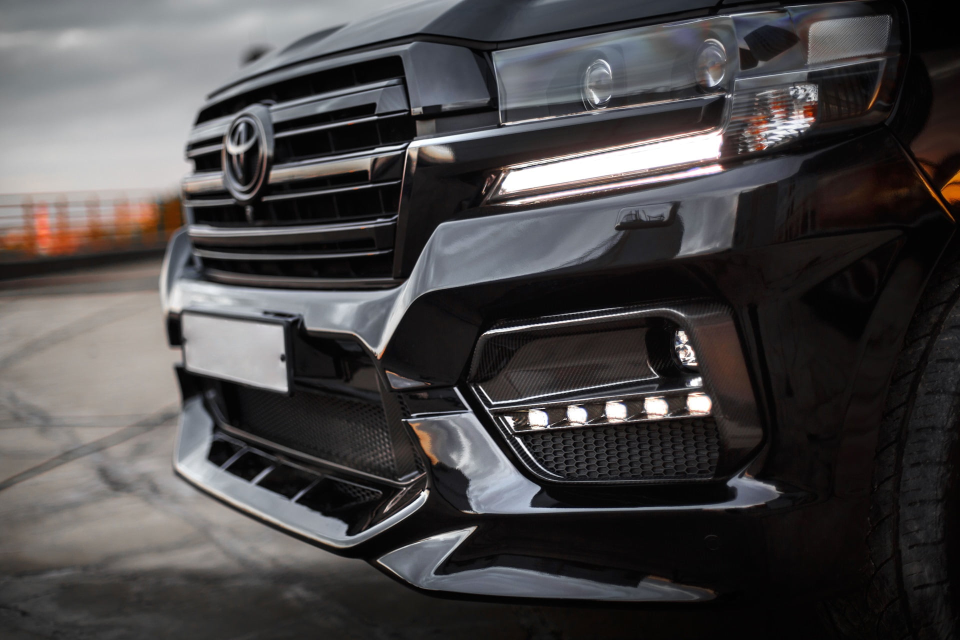 kit Warrior, Land Cruiser 200, Toyota, Carbon, 1080P, HD Wallpaper