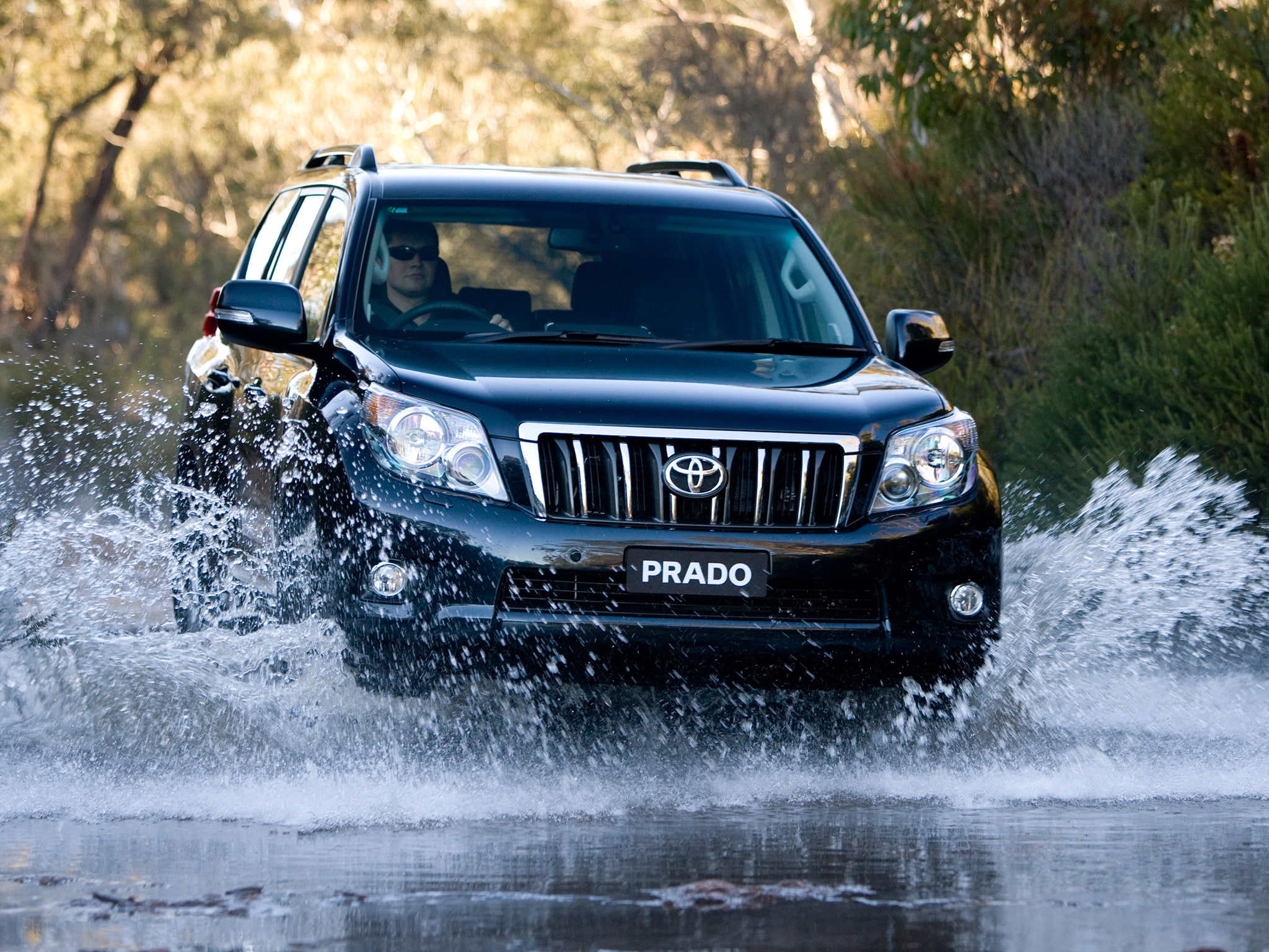 motor vehicle, land vehicle, Land, Auto, SUV, outdoors, Cruiser, motion, Lend, on the move, adventure, black, nature, mode of transportation, splashing, HD Wallpaper