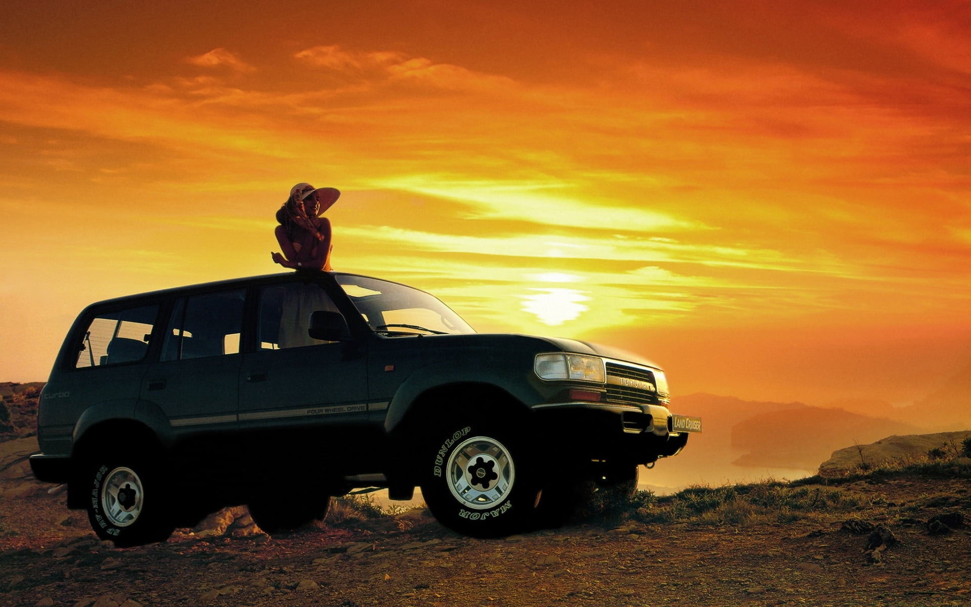 travel, Toyota, jeep, the front, cloud - sky, car, outdoors, off-road vehicle, sky, land, nature, 1080P, land vehicle, blue, 4x4, motor vehicle, leisure activity, HD Wallpaper