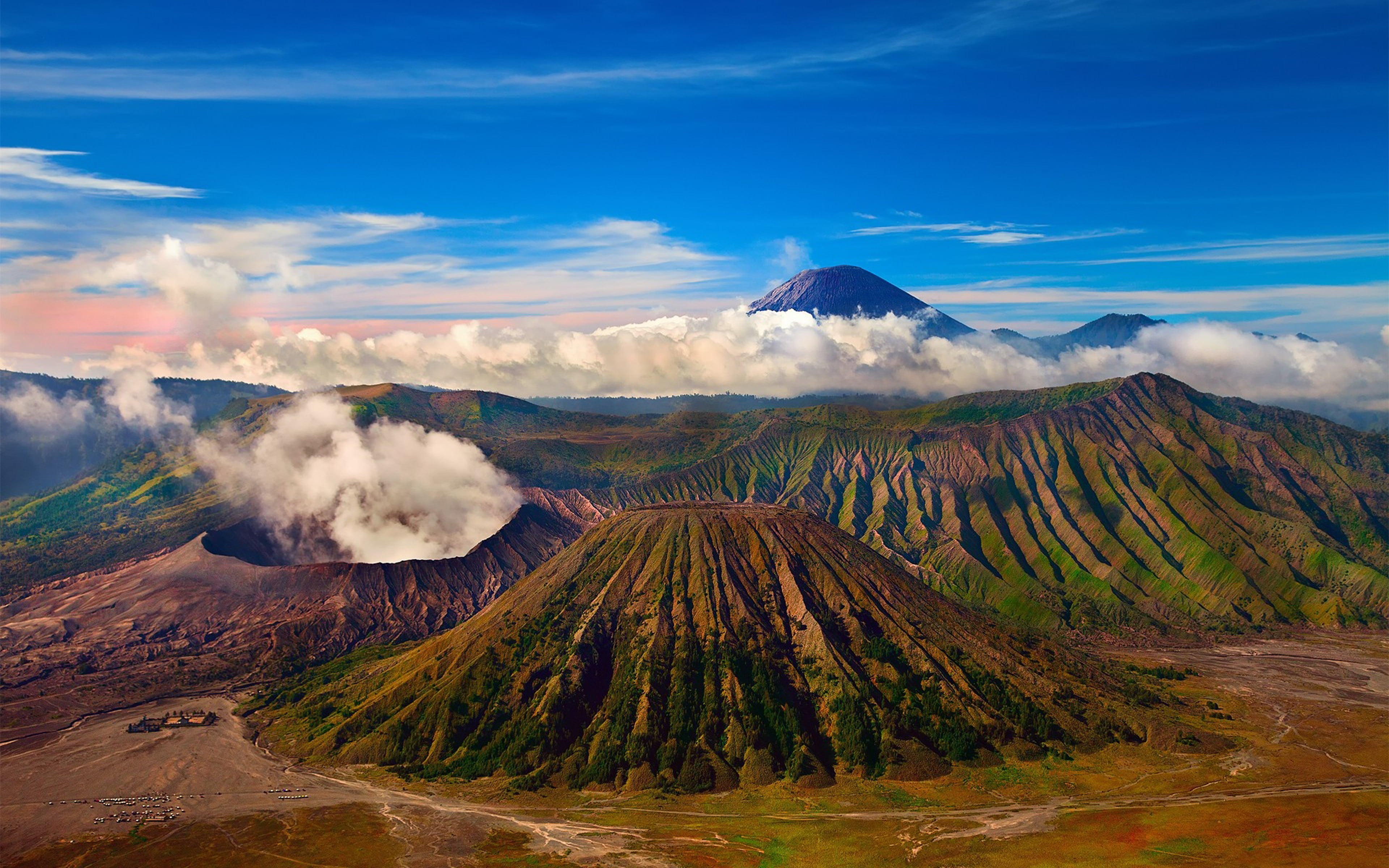formation, east, tranquility, geology, active volcano, non-urban scene, outdoors, physical geography, mount, no people, meters, java, mountain, HD Wallpaper