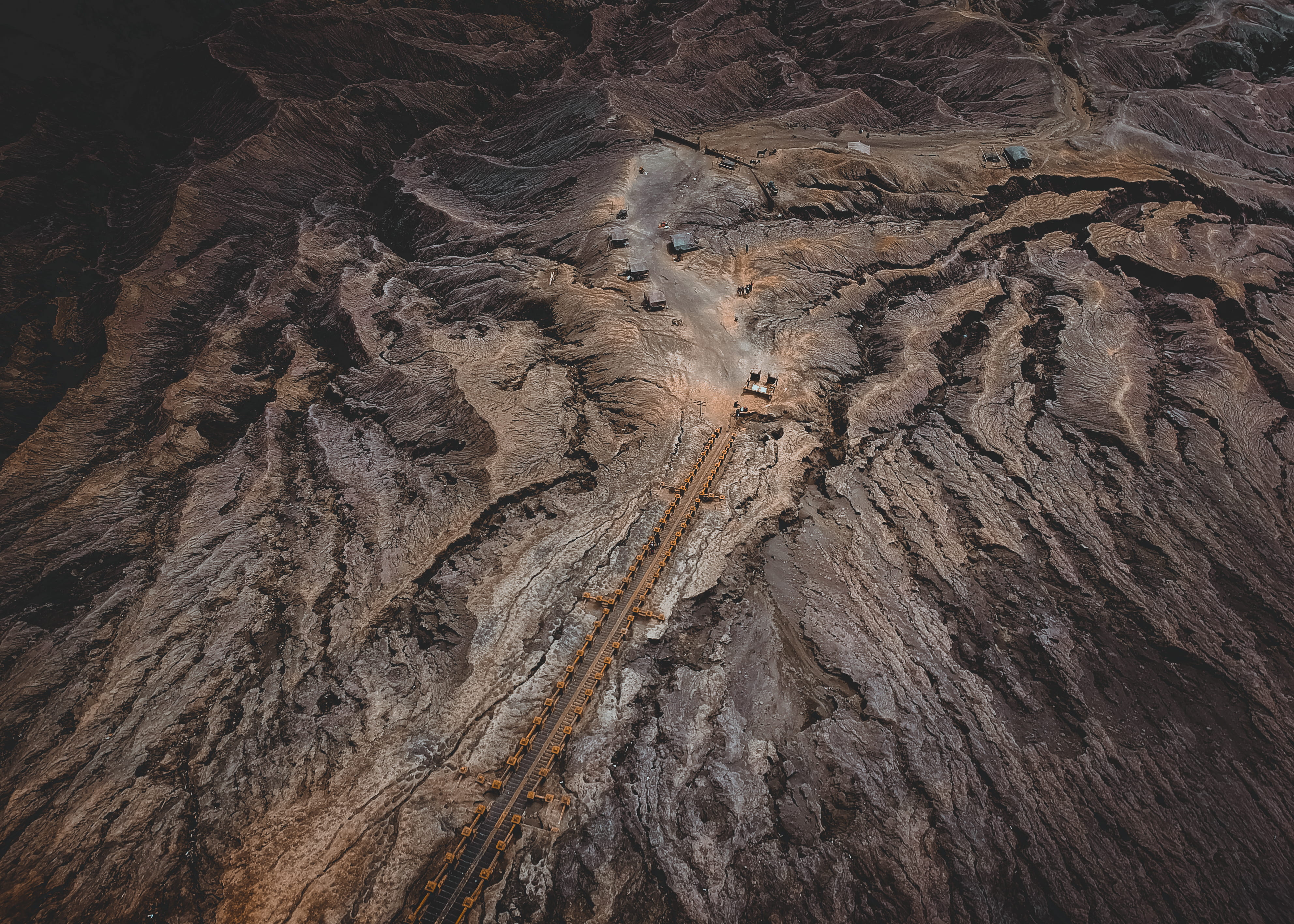 drone, environment, arid climate, landscape, step, land, tranquility, ridge, climate, view, east java, no people, 4K, untitled, high angle view, drone view, HD Wallpaper
