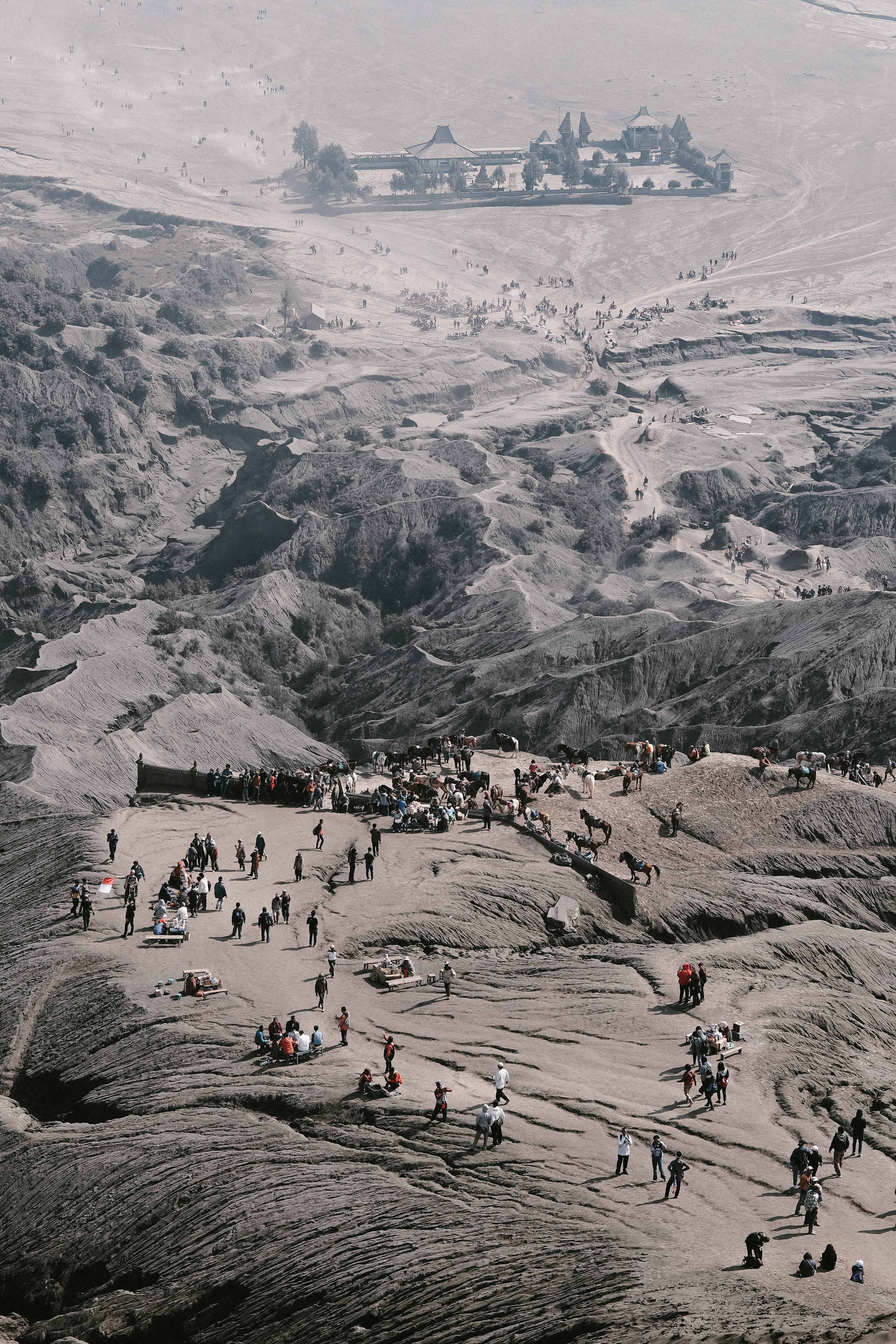 group, wanderlust, travel, hill, scenics, savana, landscape photography, east java, landscape, explore, hike, 4K, nature, top of mountain, tourist, walk, Phone HD Wallpaper