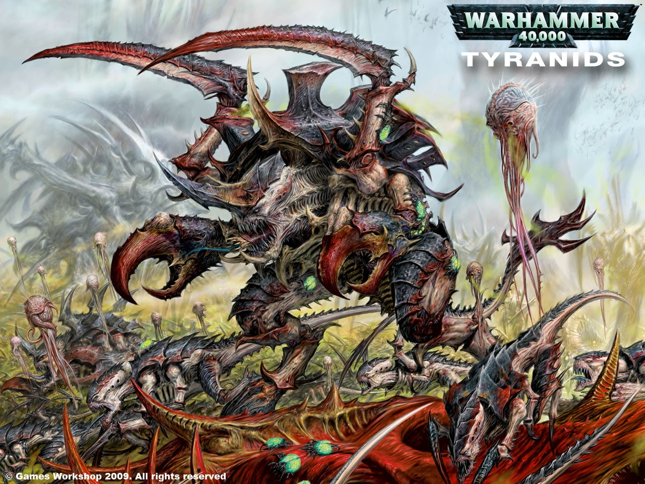 Tyranids, armys, art, hd, Carnifex, 720P, 000, entertainment, Warhammer 40, HD Wallpaper