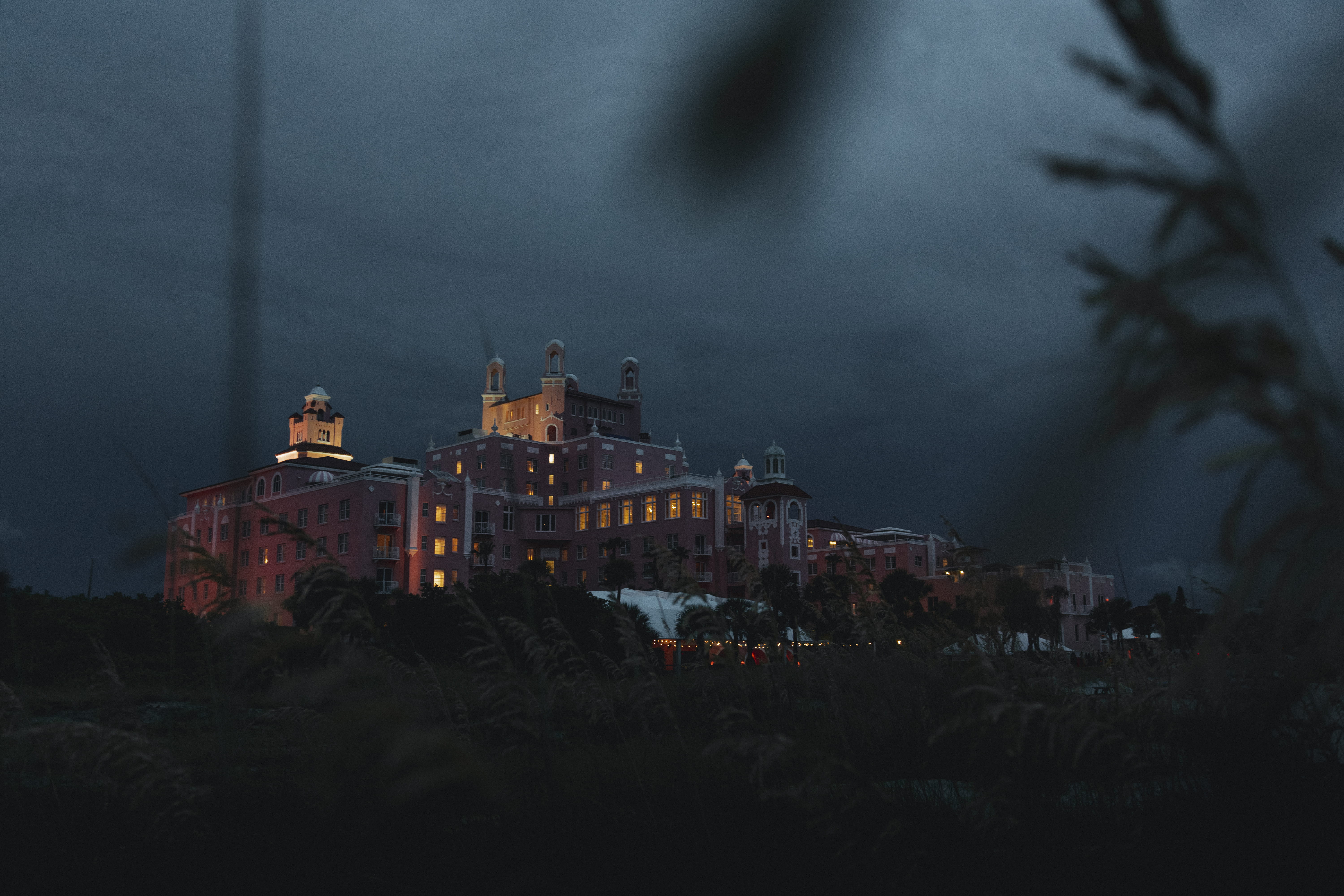 tourism, florida, united states, plant, building exterior, outdoors, hotel, 5K, travel destinations, cloud - sky, lights, architecture, dusk, history, HD Wallpaper
