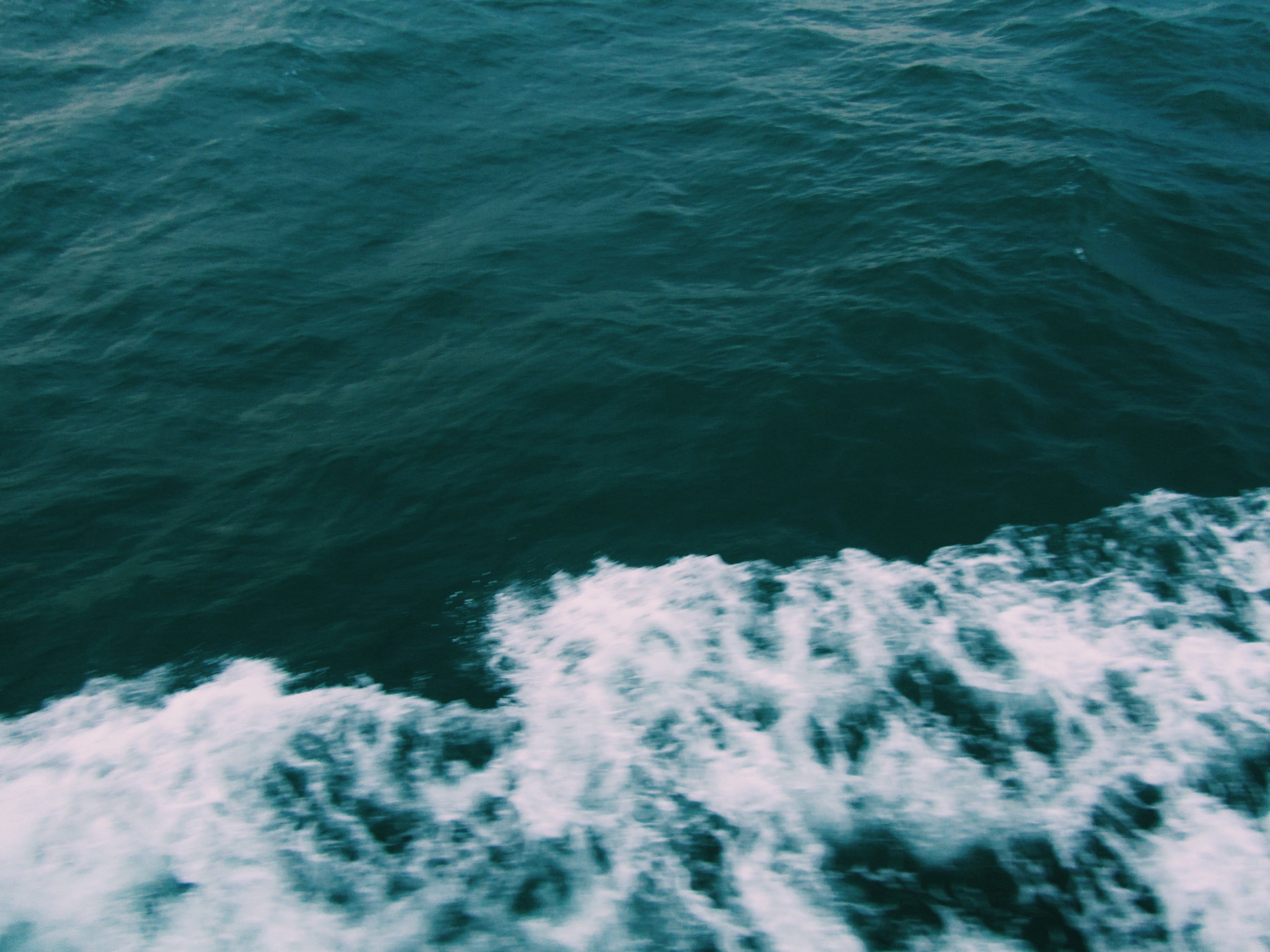 wave, nature, motion, ocean, aquatic sport, beauty in nature, full frame, sea, day, blurred motion, outdoors, speed, scenics - nature, waves, 4K, high angle view, HD Wallpaper