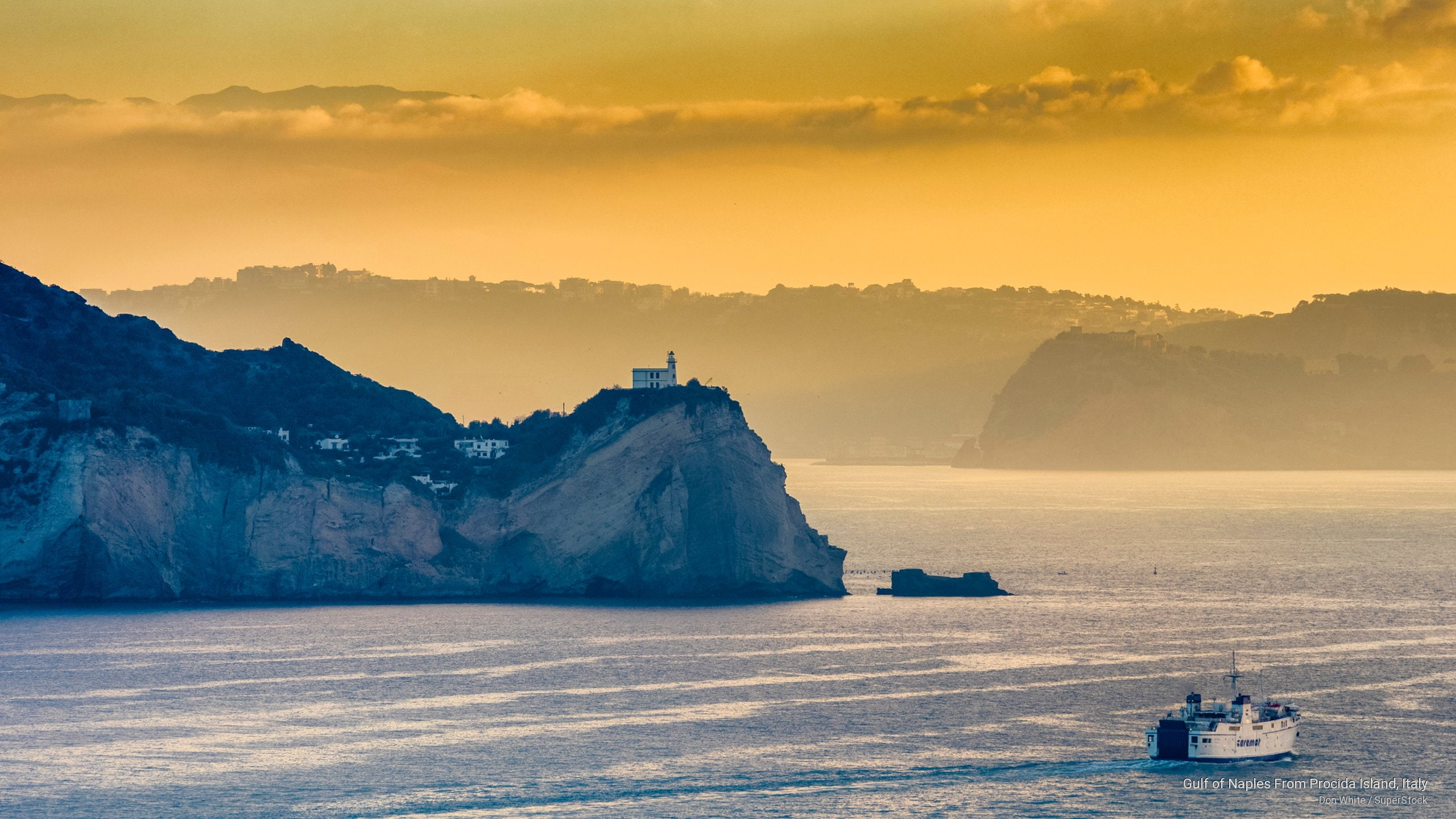 gulf, island, italy, 2K, procida, Europe, naples, HD Wallpaper