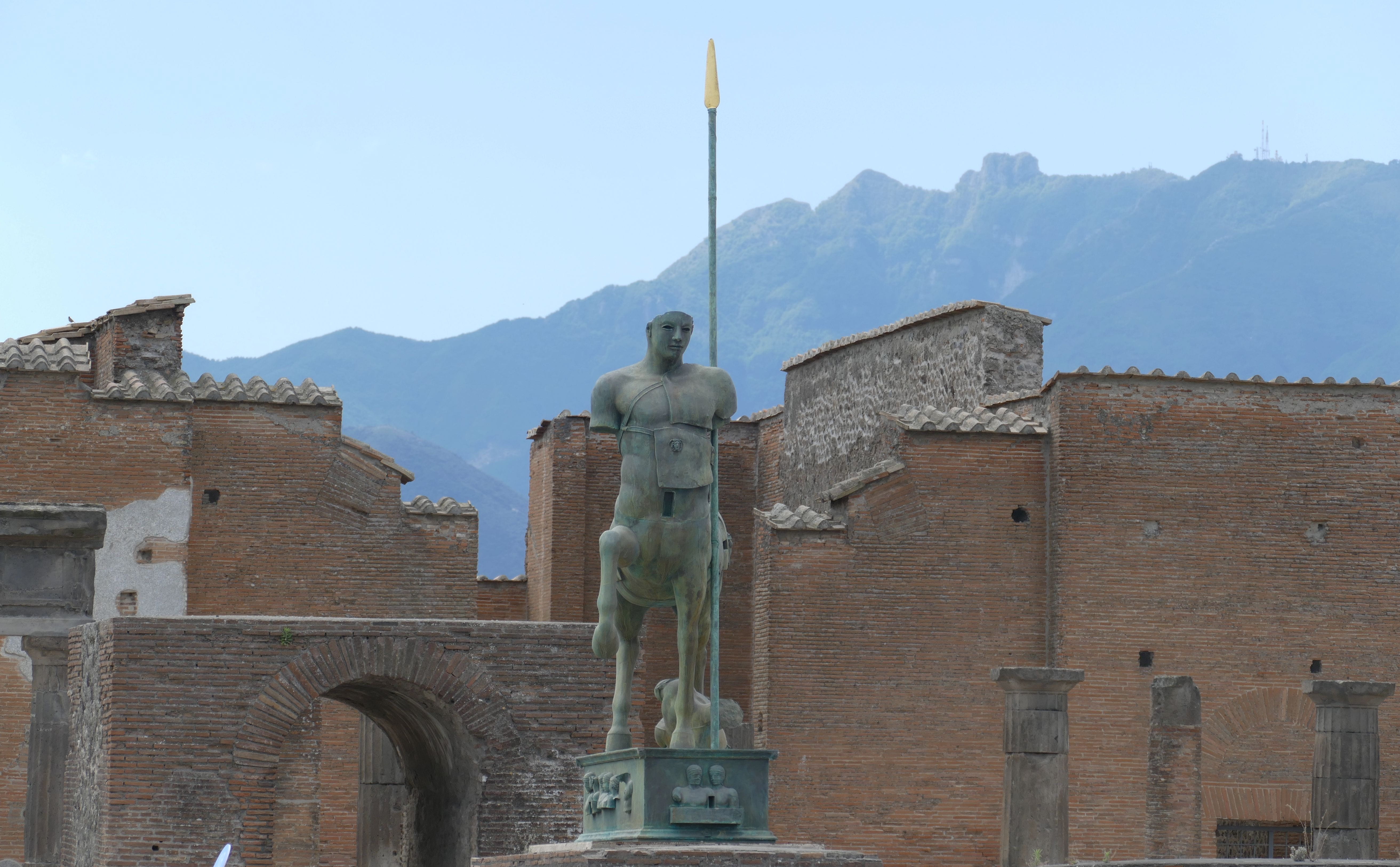 pompei, male likeness, world heritage, human representation, figure, religion, history, archaeology, statue, historically, building exterior, ruin, belief, HD Wallpaper