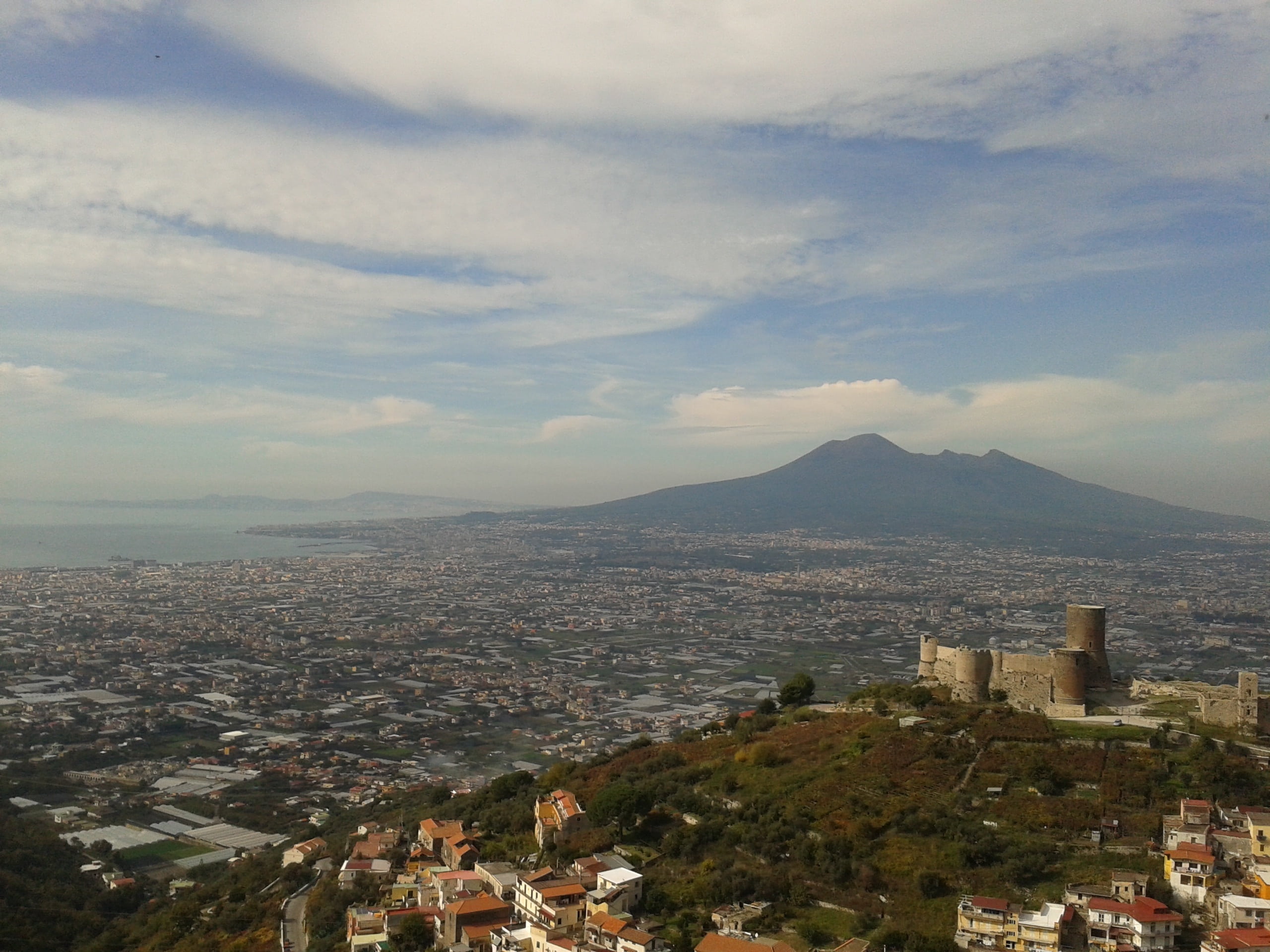 building, day, landscape, built structure, clouds, urban Scene, crowded, high angle view, nature, gragnano, 2K, architecture, naples, community, town, HD Wallpaper