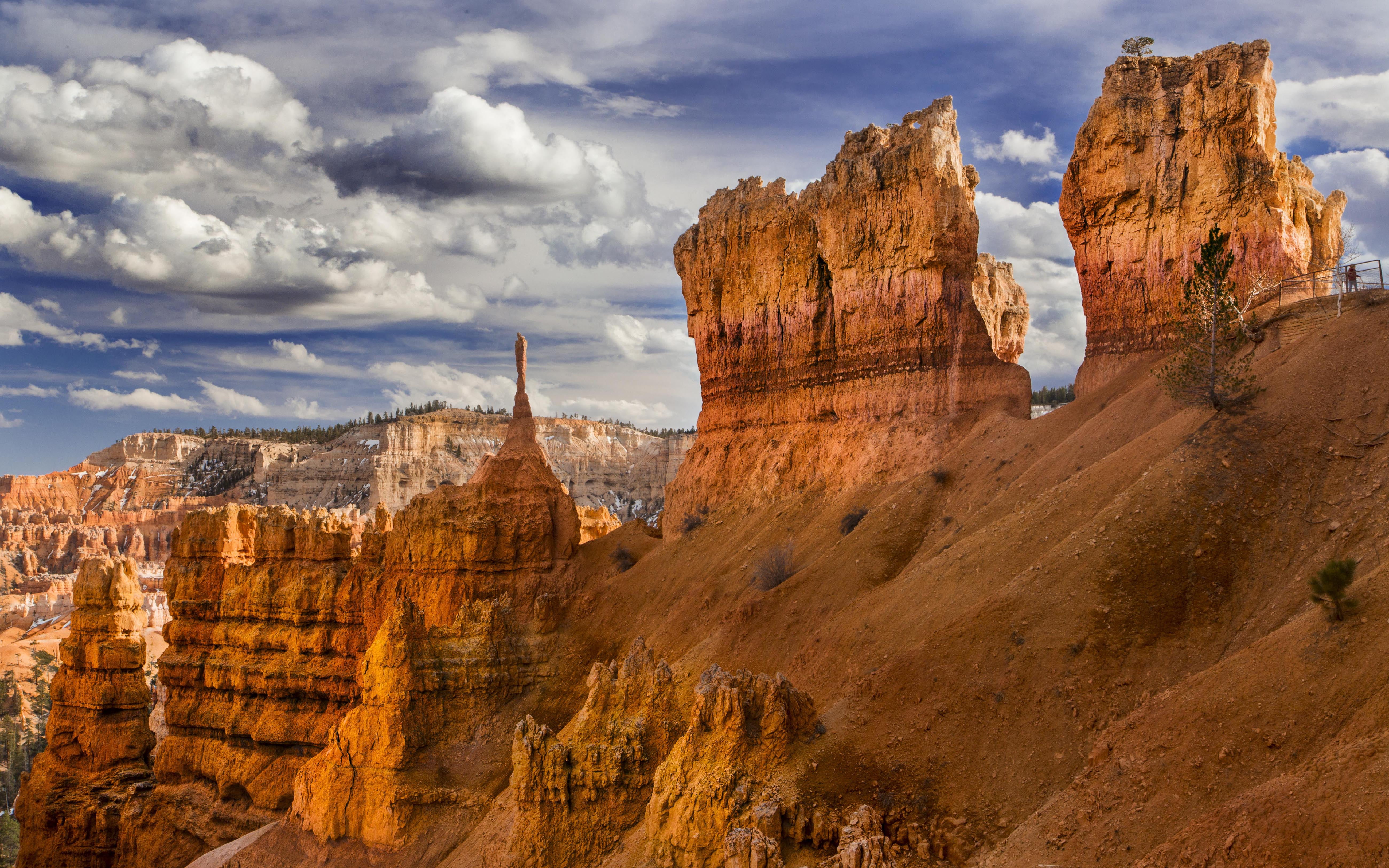 cloud - sky, united, formation, non-urban scene, remote, beauty in nature, canyon, known, southwestern, no people, rock - object, located, landscape, eroded, HD Wallpaper