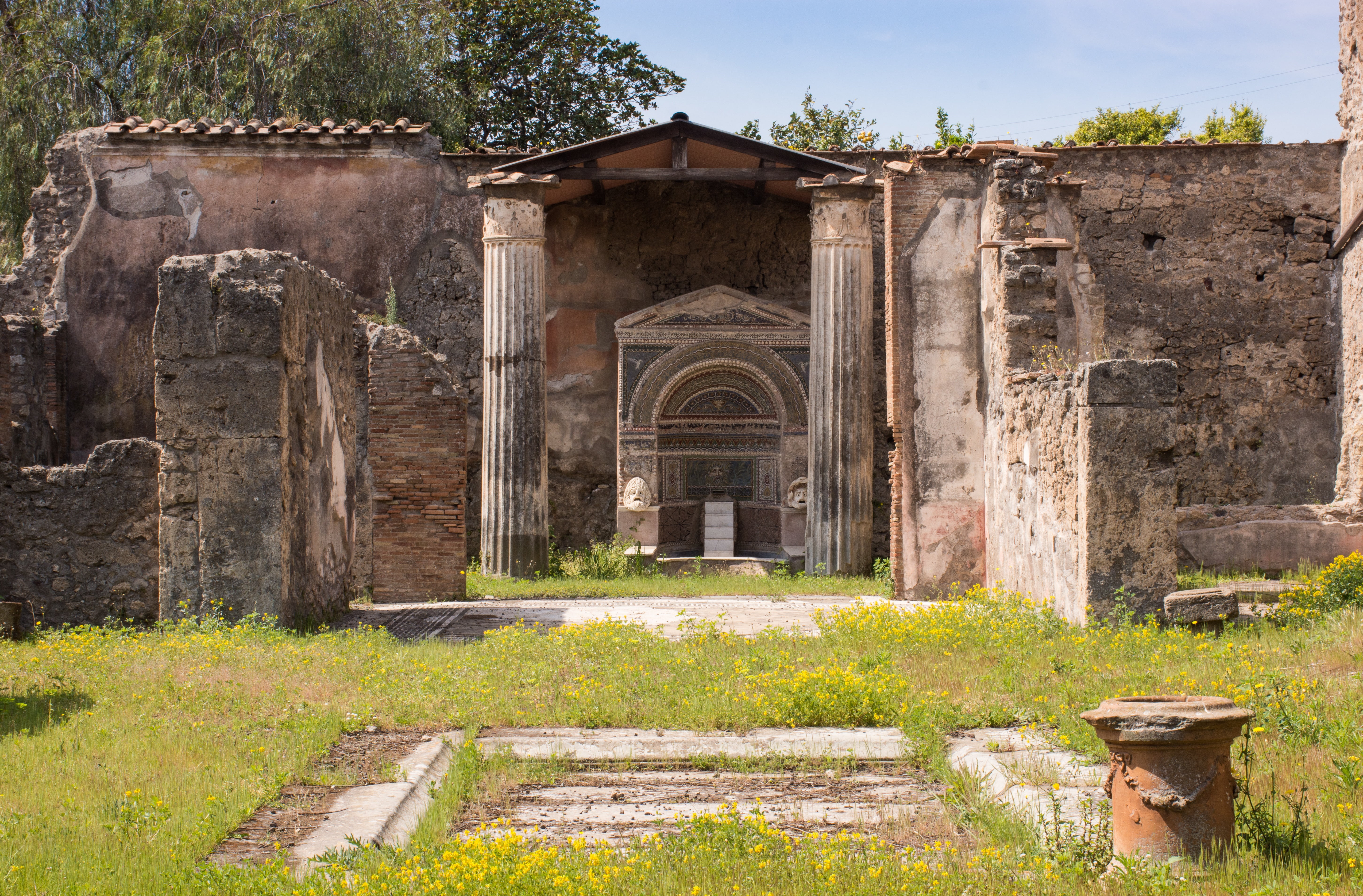 the past, pompei, excavation, cultures, ruin, no people, outdoors, ancient romans, building, monument, places of interest, history, plant, old, pompeii, HD Wallpaper