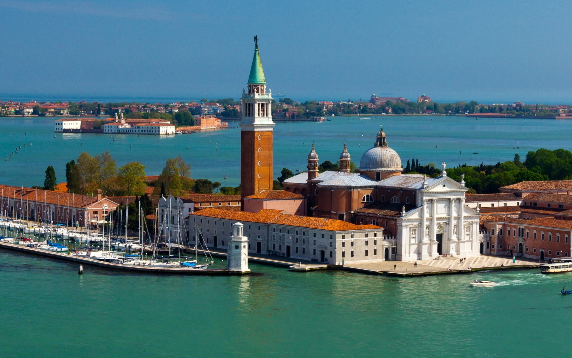island, church, 1080P, giorgio, san giorgio maggiore, maggiore, venice, san, HD Wallpaper