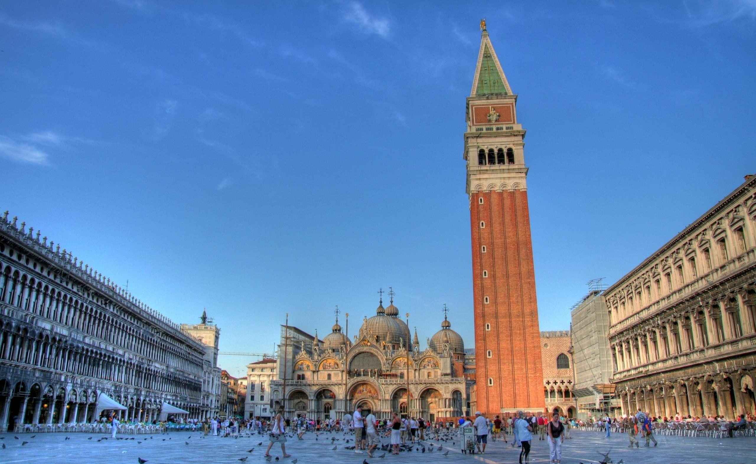 st, 2K, mark, Venice, place of worship, crowd, religion, venice, nature, square, sky, architecture, building, travel, government, large group of people, HD Wallpaper
