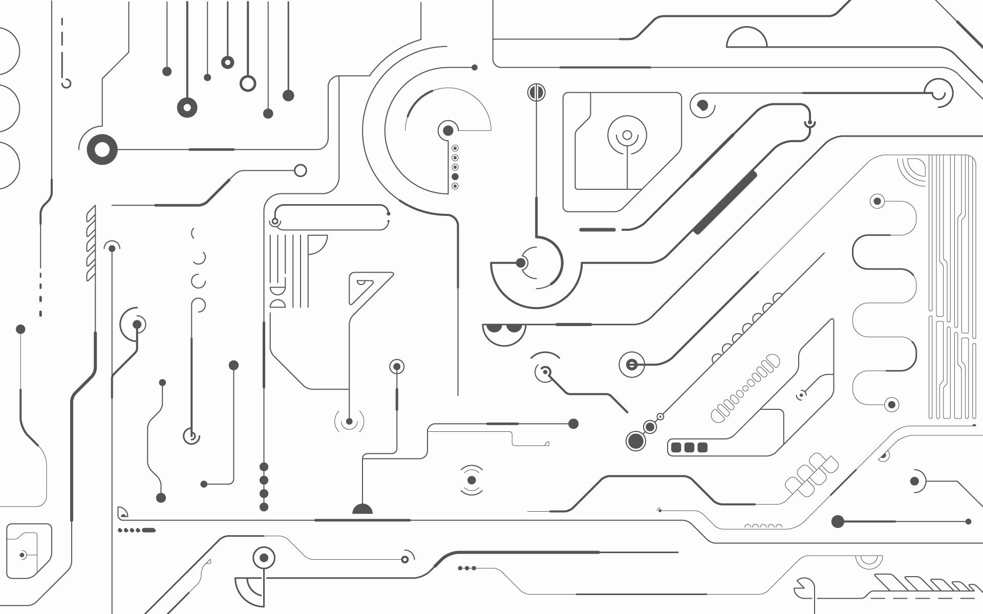 technology, 1080P, wide, minimalistic, circuits, mobile, HD Wallpaper