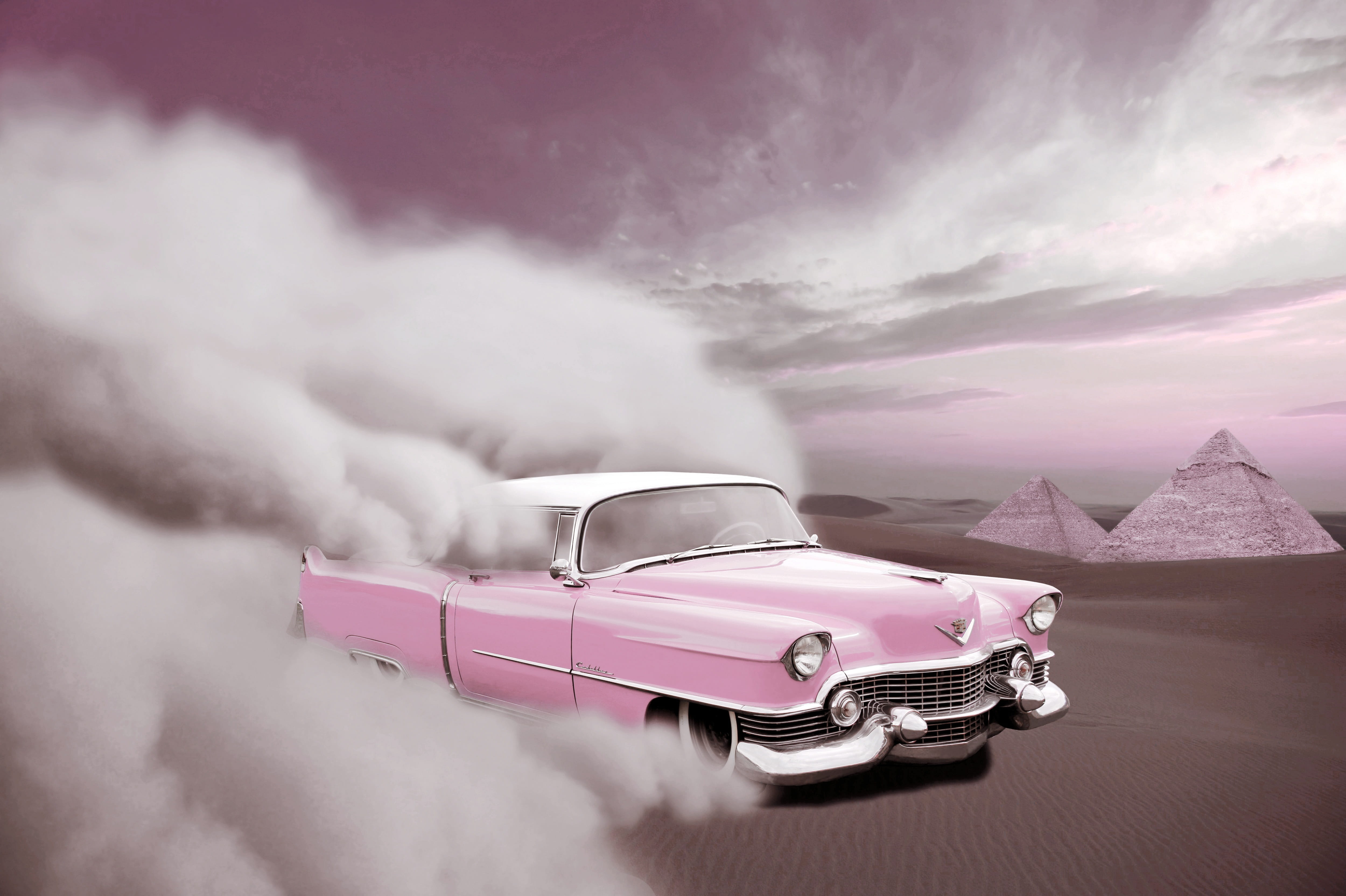 storm, outdoors, mode of transportation, desert, sky, cloud - sky, digital composite, car, yanks, sunset, old car, environment, computer and sports, pyramids, HD Wallpaper