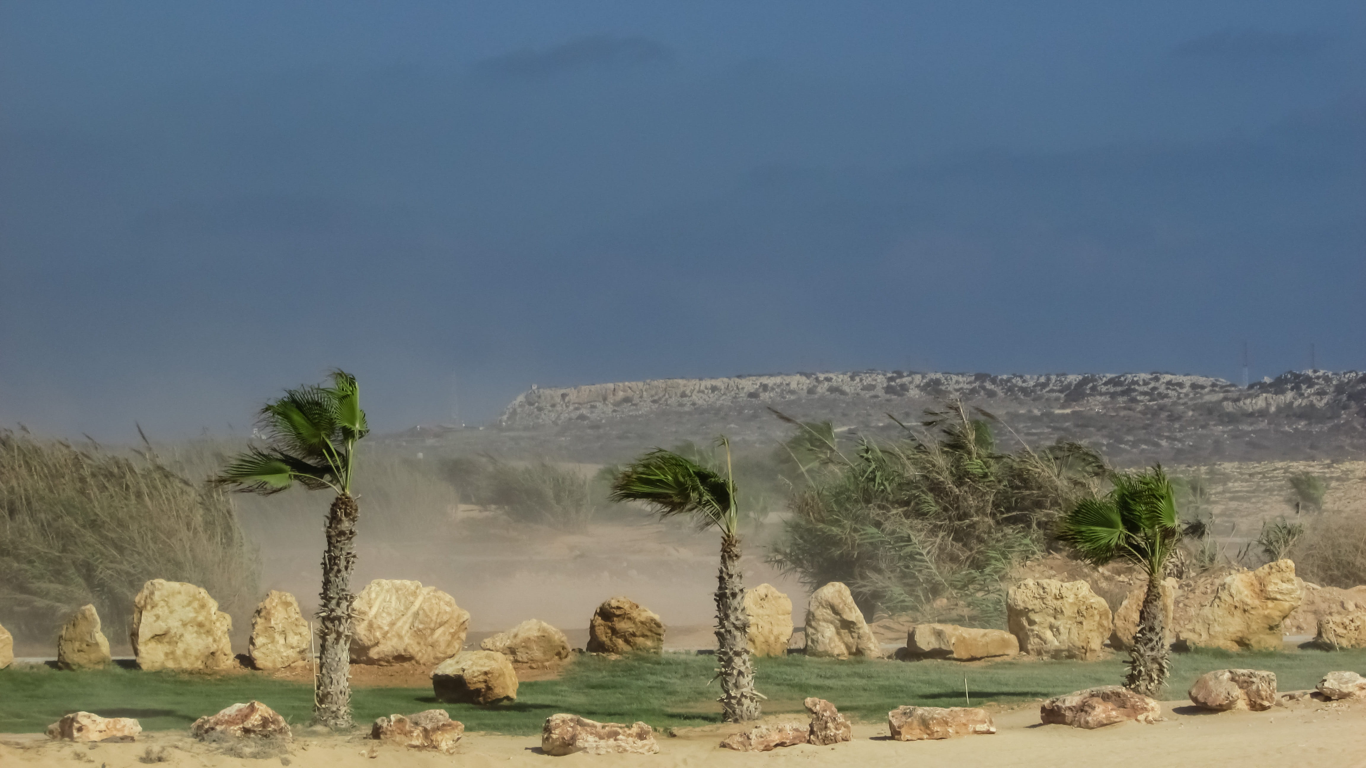 climate, land, no people, windy, tranquility, remote, beauty in nature, solid, water, air, rock - object, rock formation, cyprus, arid climate, plant, day, HD Wallpaper