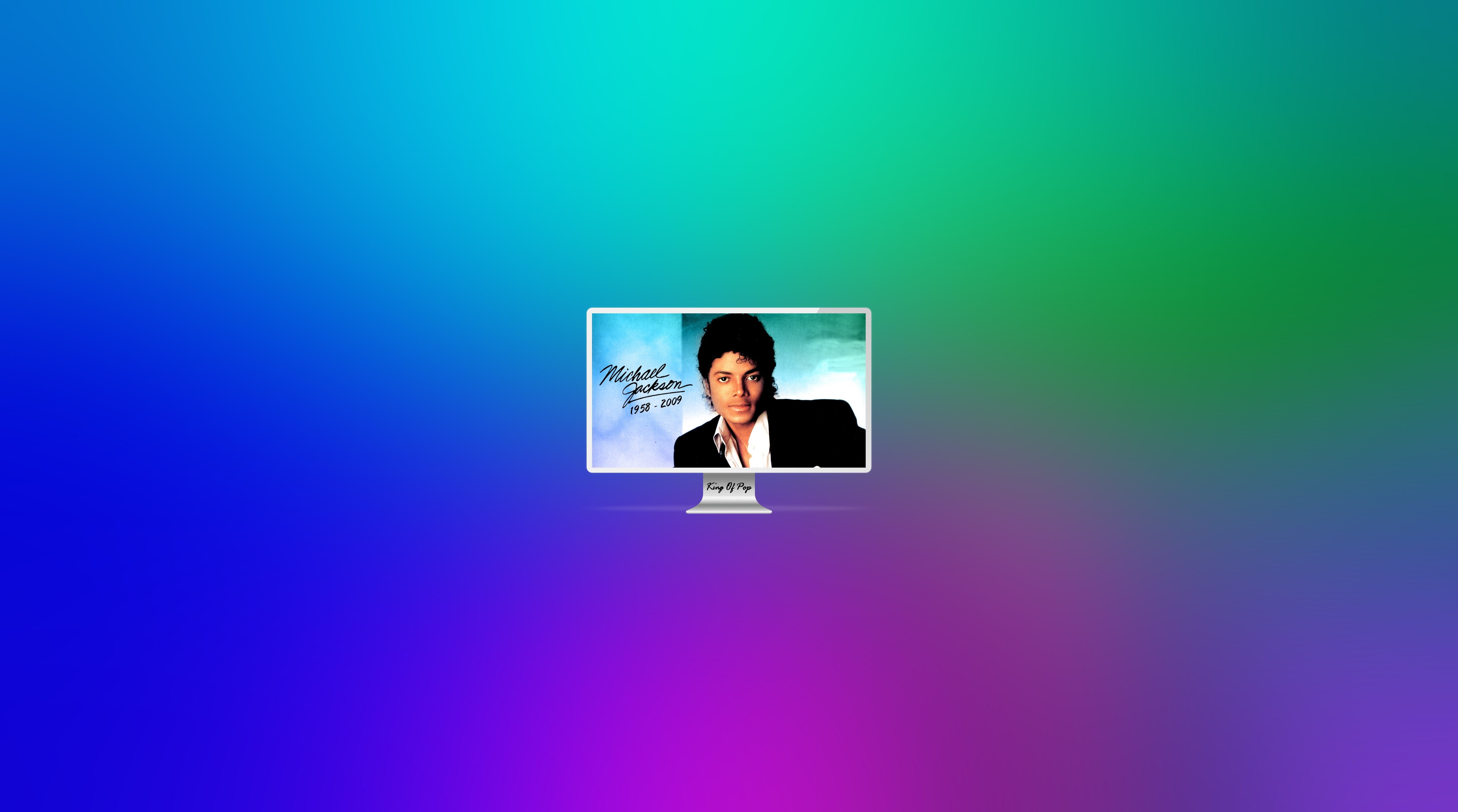 communication, fomef, Michael Jackson, screen, digital composite, Computer, young women, Display, young adult, connection, jackson, blue background, adult, HD Wallpaper