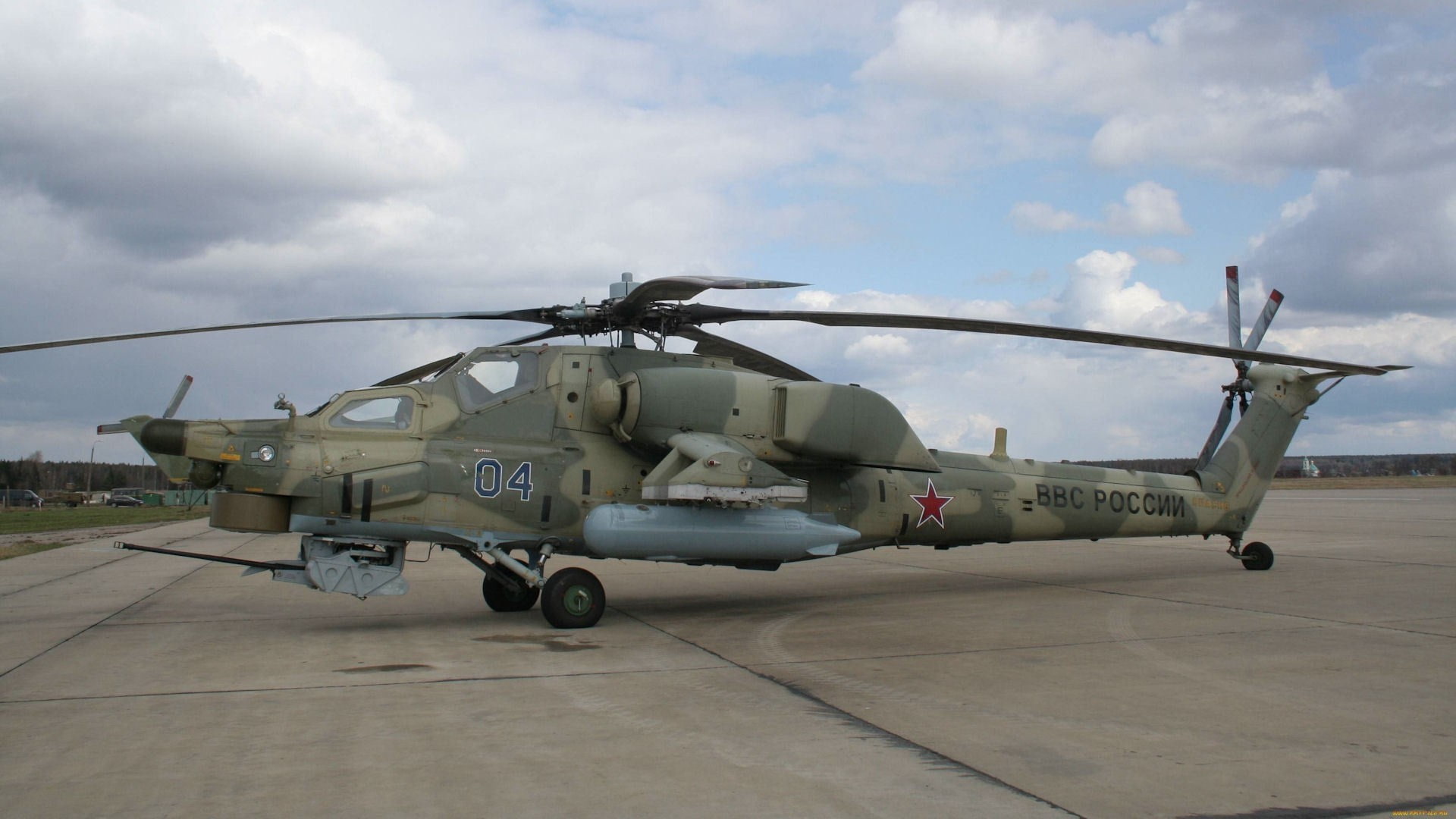 military, Russian Air Force, 1080P, vehicle, military aircraft, helicopters, Mil Mi-28, HD Wallpaper