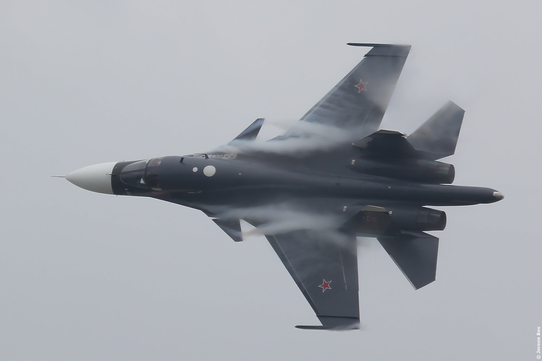 aerospace industry, Sukhoi Su-34, army, military airplane, nature, 1080P, no people, copy space, mode of transportation, sky, single object, gray, aircraft, HD Wallpaper