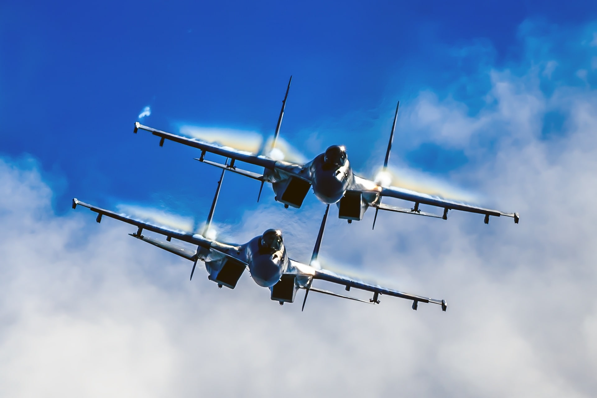 1080P, Military, Jet Fighters, Air Force, Warplane, Aircraft, Jet Fighter, Sukhoi Su-35, HD Wallpaper