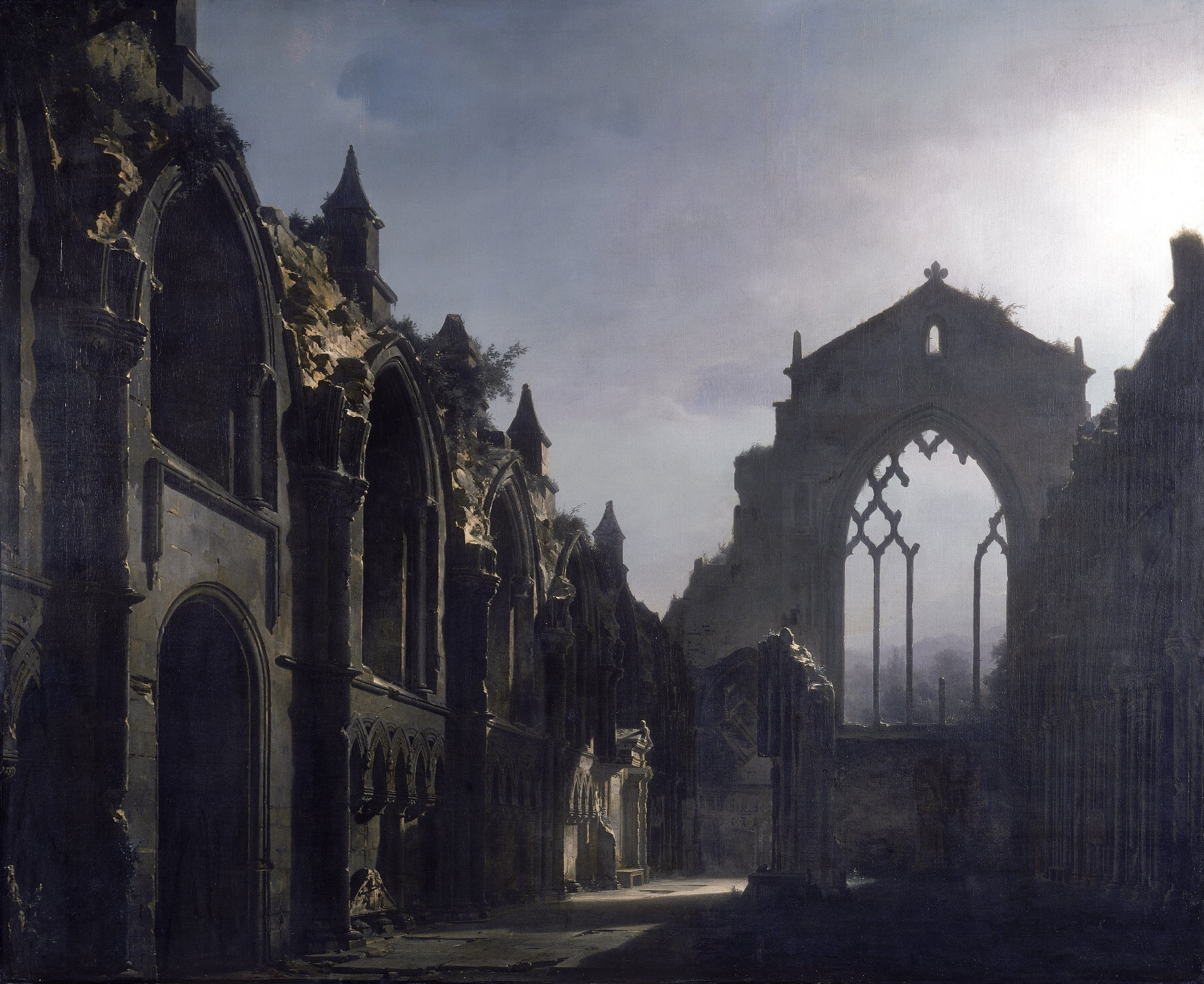 2K, arte, Ruinas, Cuadro, Arcos, Palacio, HD Wallpaper