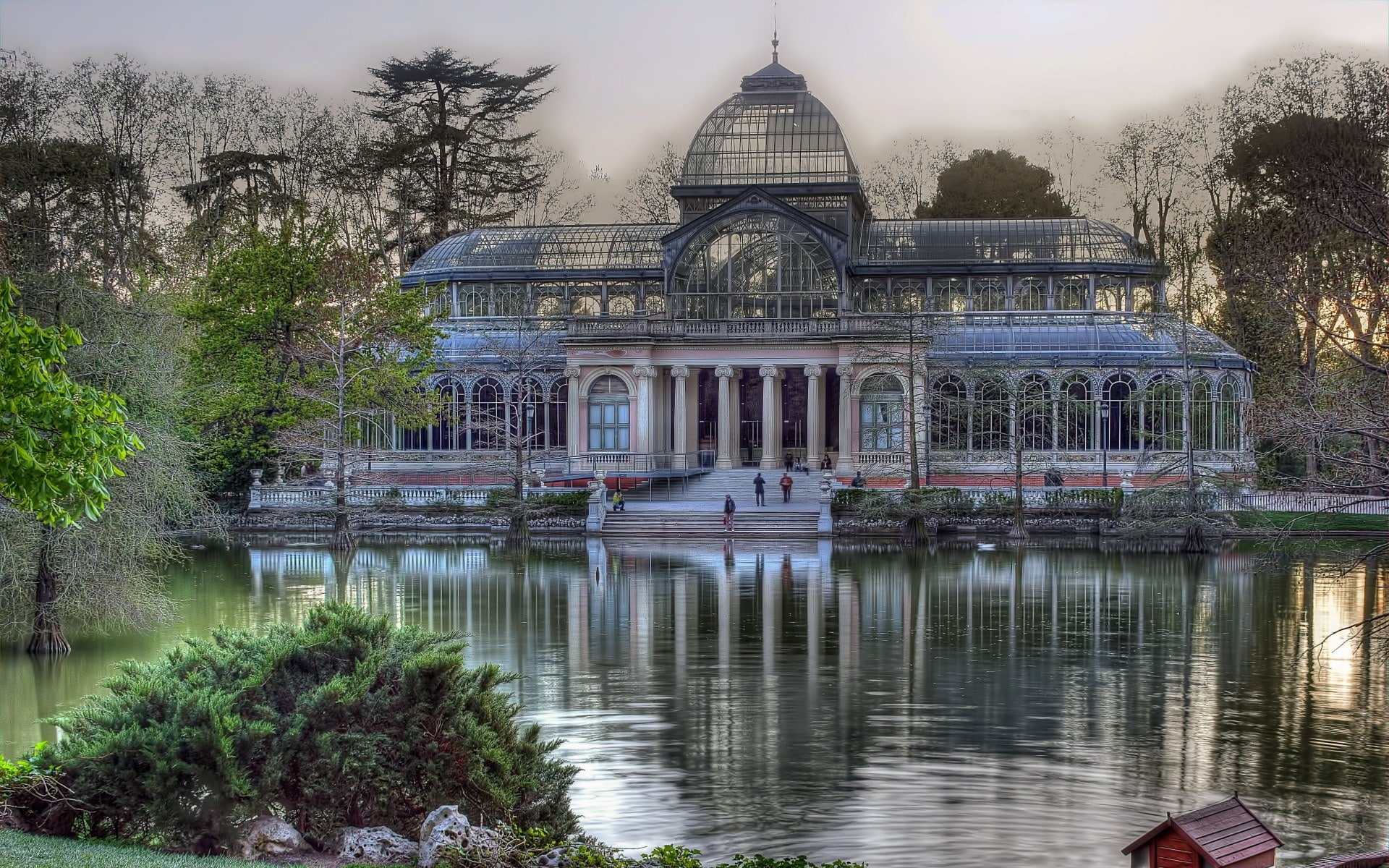1080P, palacio de cristal, HD Wallpaper
