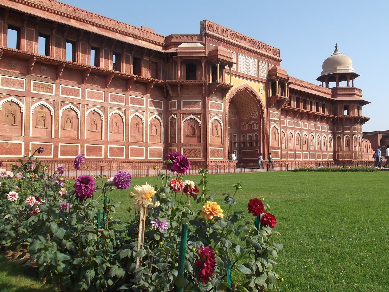 jardin, rosas, palacio, arquitectura, 720P, HD Wallpaper