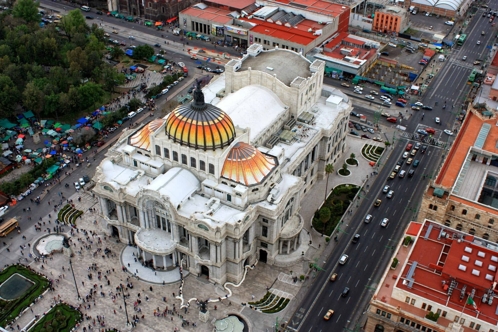 cathedral, landmark, mexico, urban, marble, city, residential district, dome, artes, daytime, concert hall, travel destinations, museum, mexico city, bellas, HD Wallpaper