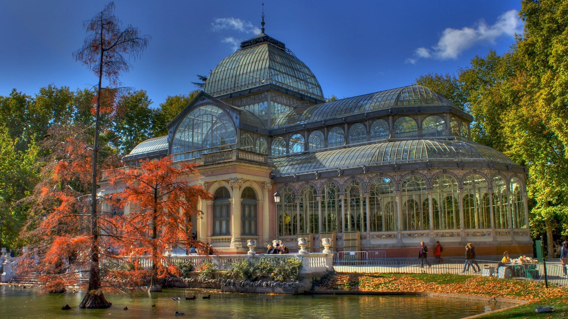 1080P, palacio de cristal, HD Wallpaper
