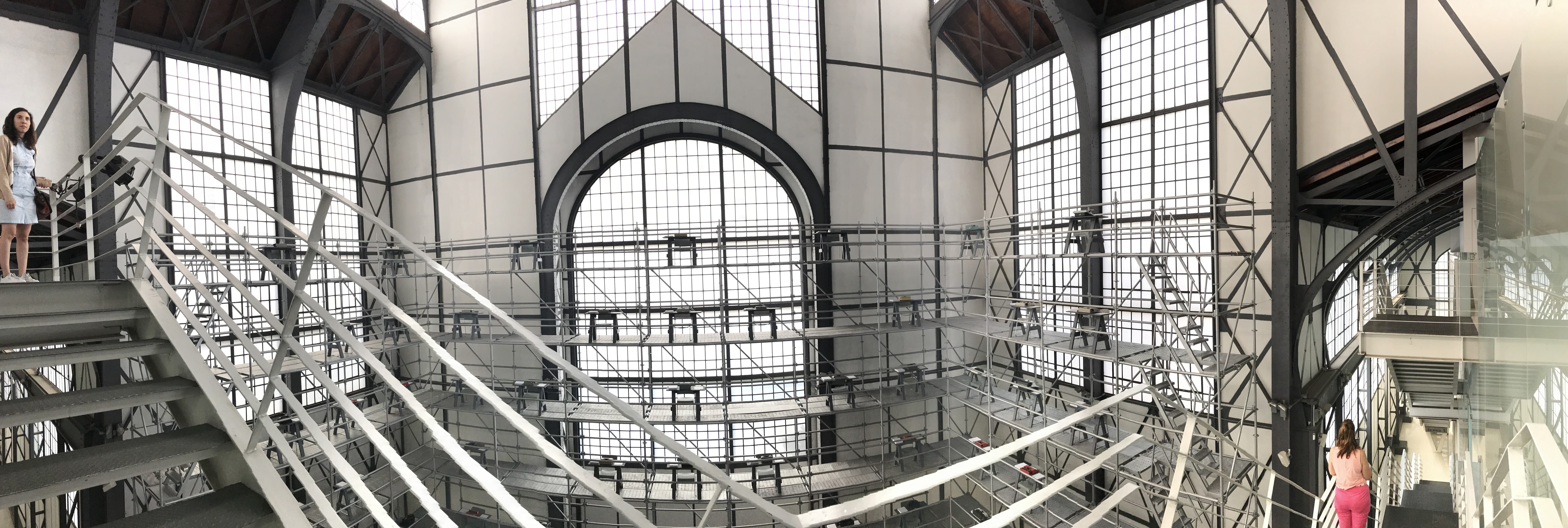 chopo, spiral, cdmx, business, no people, built structure, metal, panoramic, pattern, steel, city, glass - material, mexico, museum, shape, windows, geometric shape, HD Wallpaper