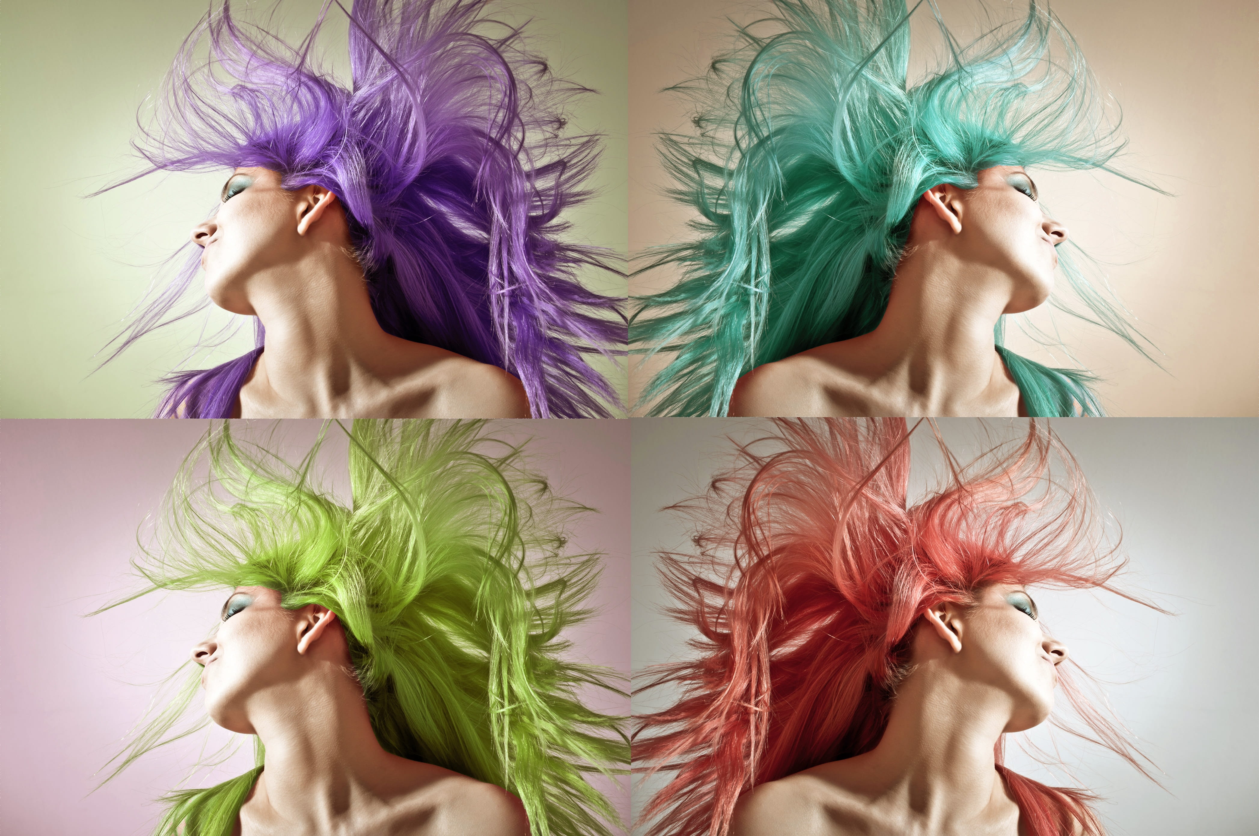 collage, make-up, resources, teens, photoshop, glamour, modern art, girls, hairdressing, jovial, one person, hairstyle, 4K, young women, haute couture, HD Wallpaper