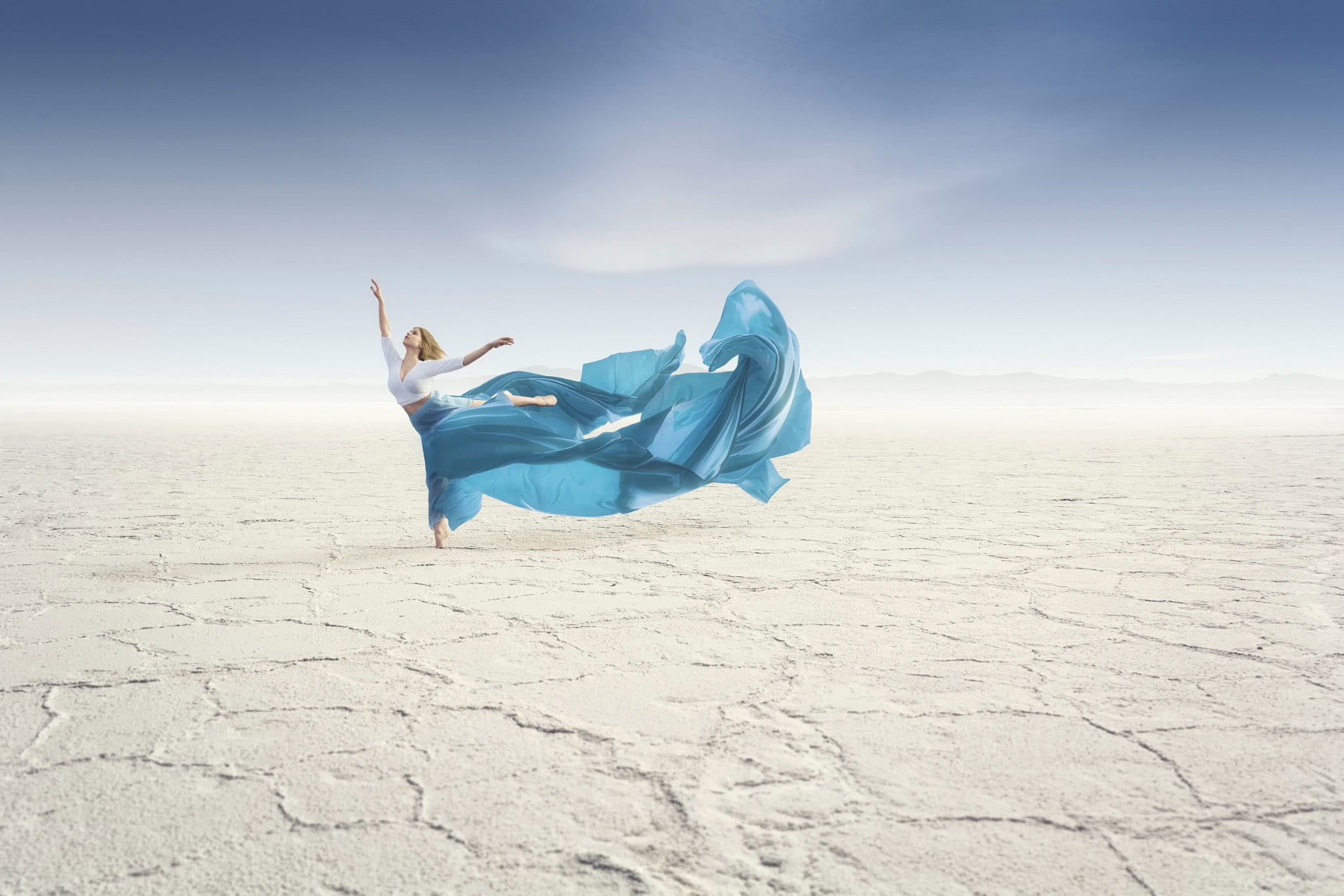 scenics - nature, leisure activity, land, day, tranquil scene, human arm, dancing, nature, adult, sand, arms raised, women, one person, remote, young adult, HD Wallpaper
