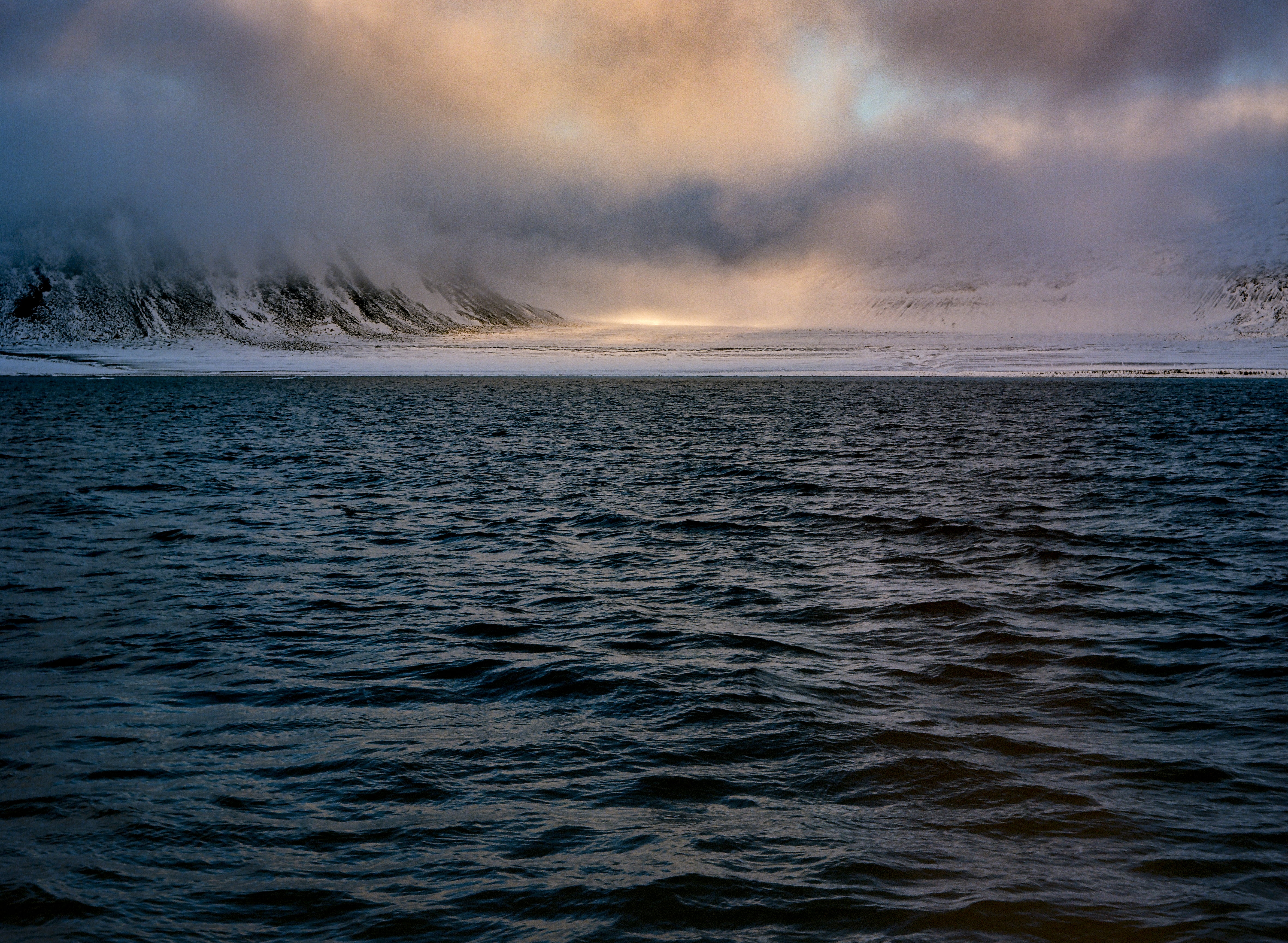 Remote, landscape, norway, sea, near, film, ice, 4K, body of water, body, sunset, Svalbard, daytime, water, nature, HD Wallpaper