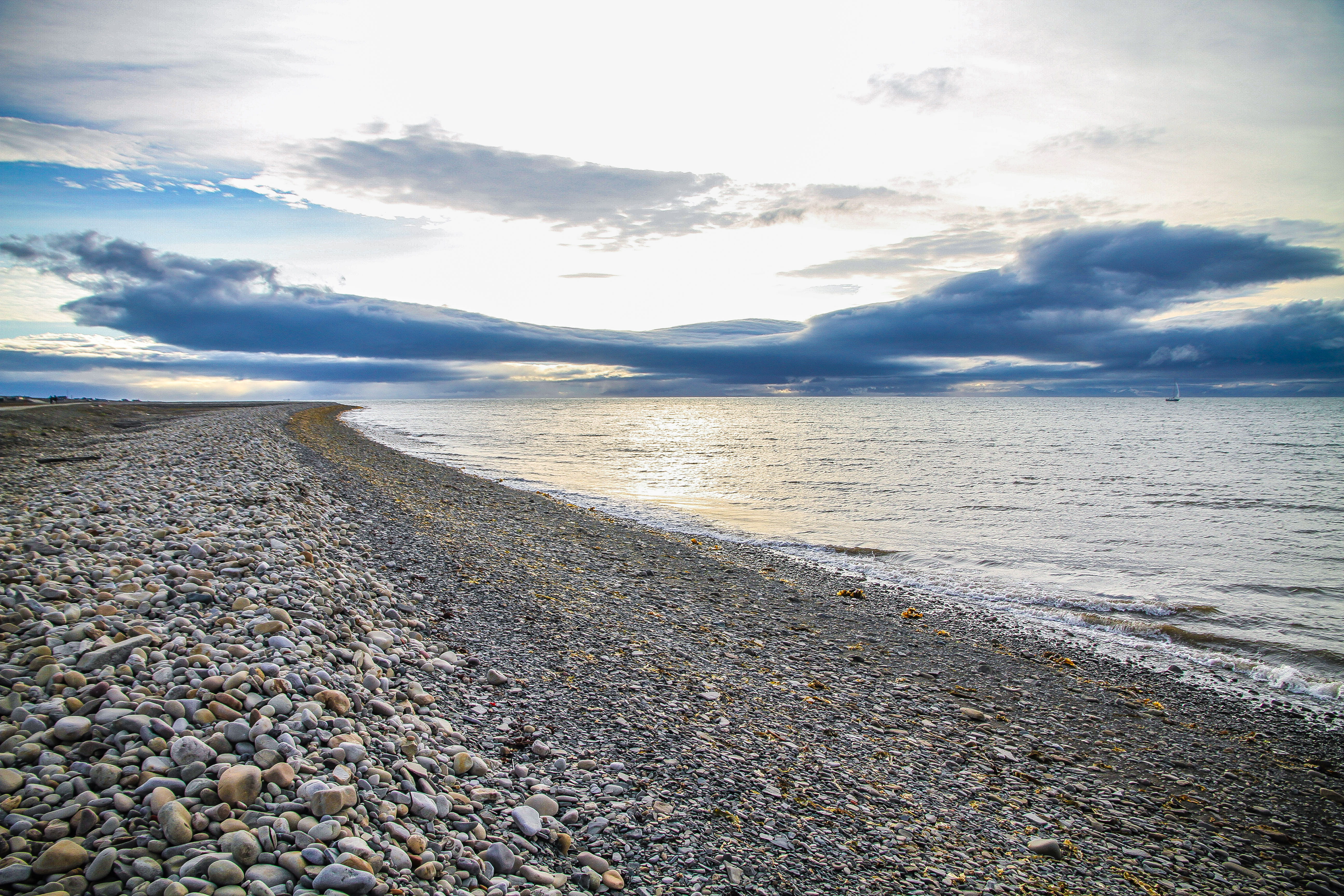 tranquility, stone - object, beauty in nature, scenics - nature, rocky coast, day, stone, sea, land, pebble, solid, blue sky, north, longyearbyen, cloud, HD Wallpaper