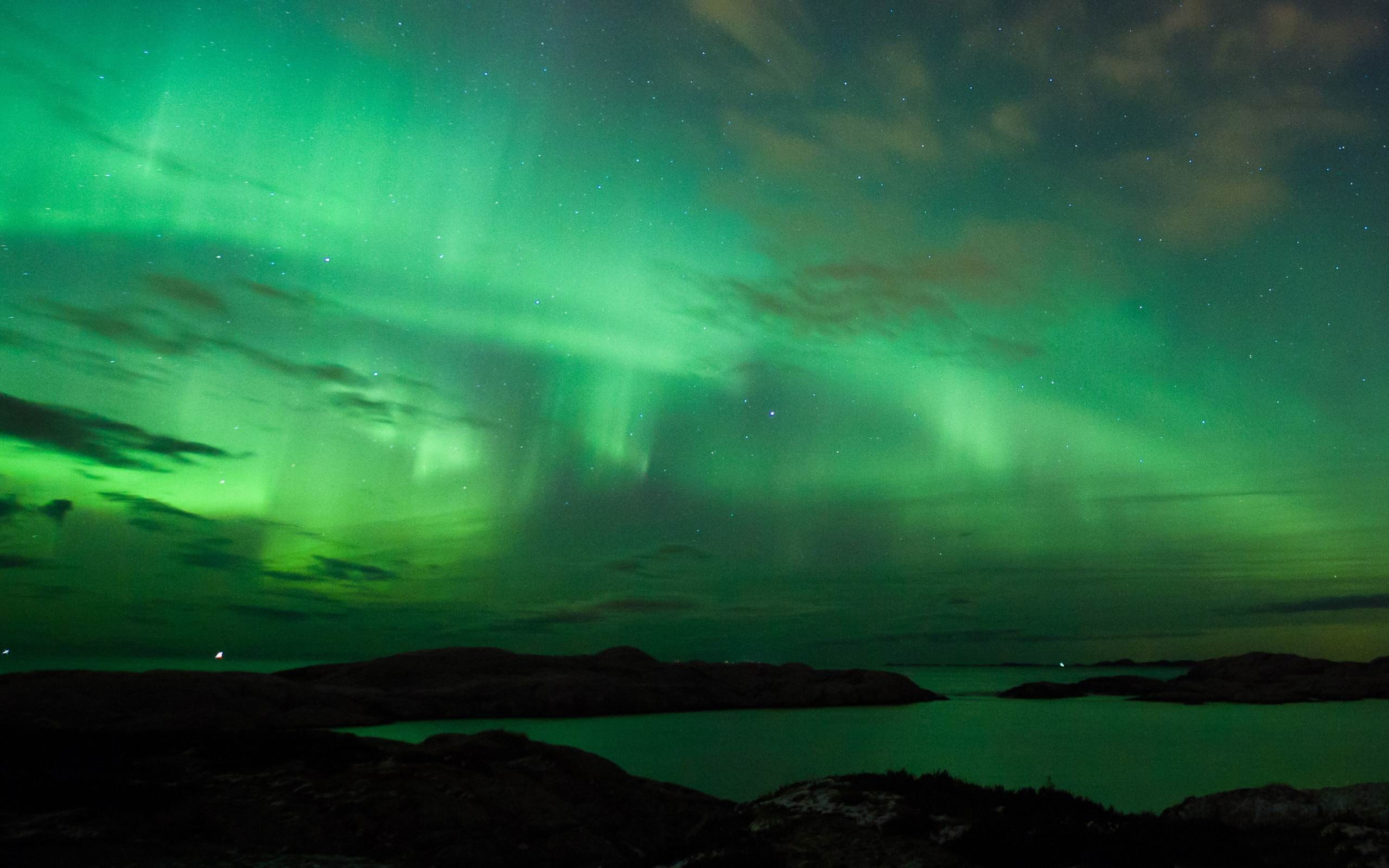 astronomy, space, green color, environment, aurora, scenics - nature, hd, dramatic sky, star - space, tranquil scene, tranquility, sky, 2K, HD Wallpaper